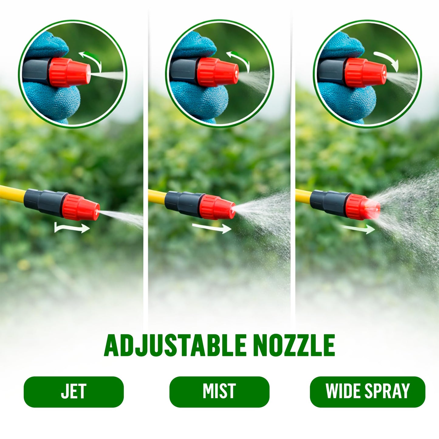 1.3 Gallon Pump Pressure Sprayer (5L) – Lawn and Garden Sprayer with Adjustable Nozzle & Shoulder Strap – for Watering Plants, Weeds, Fertilizer & Outdoor Cleaning