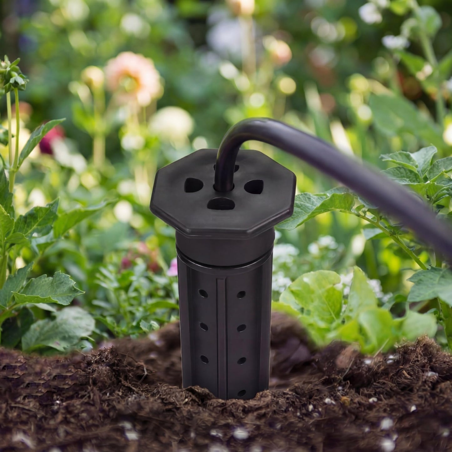 Briwooody 15 Pack Garden Watering Stake Large UV-Protected ABS Plastic Deep Root Irrigation Spike for Trees, Shrubs, Bushes, Shrubs, Flowers, Fruits, Vegetables, Potted Plants (8 Inch)