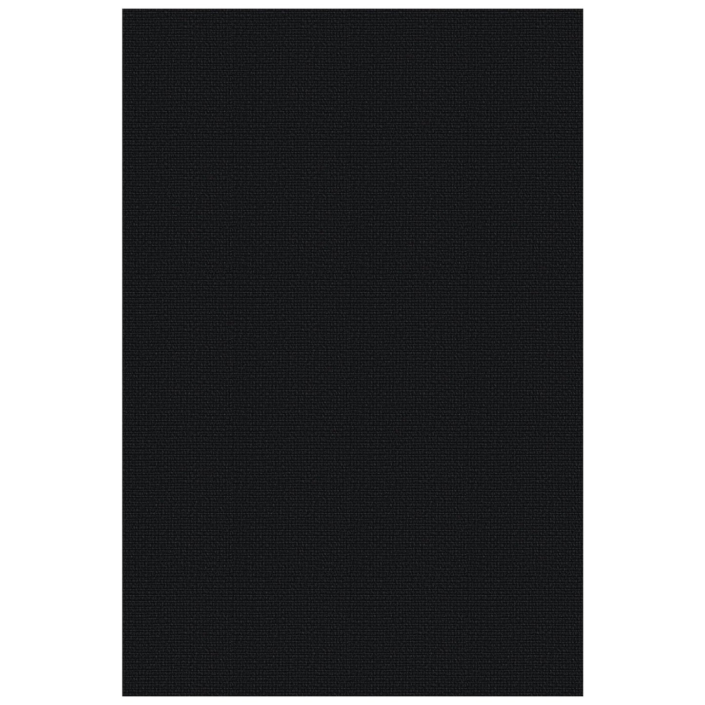 Lansny Washable Entryway Rug 3x5 Area Rugs Cotton Braided Throw Rug with Rubber Backing Indoor Door Mat for Kitchen Living Room Entrance, Black