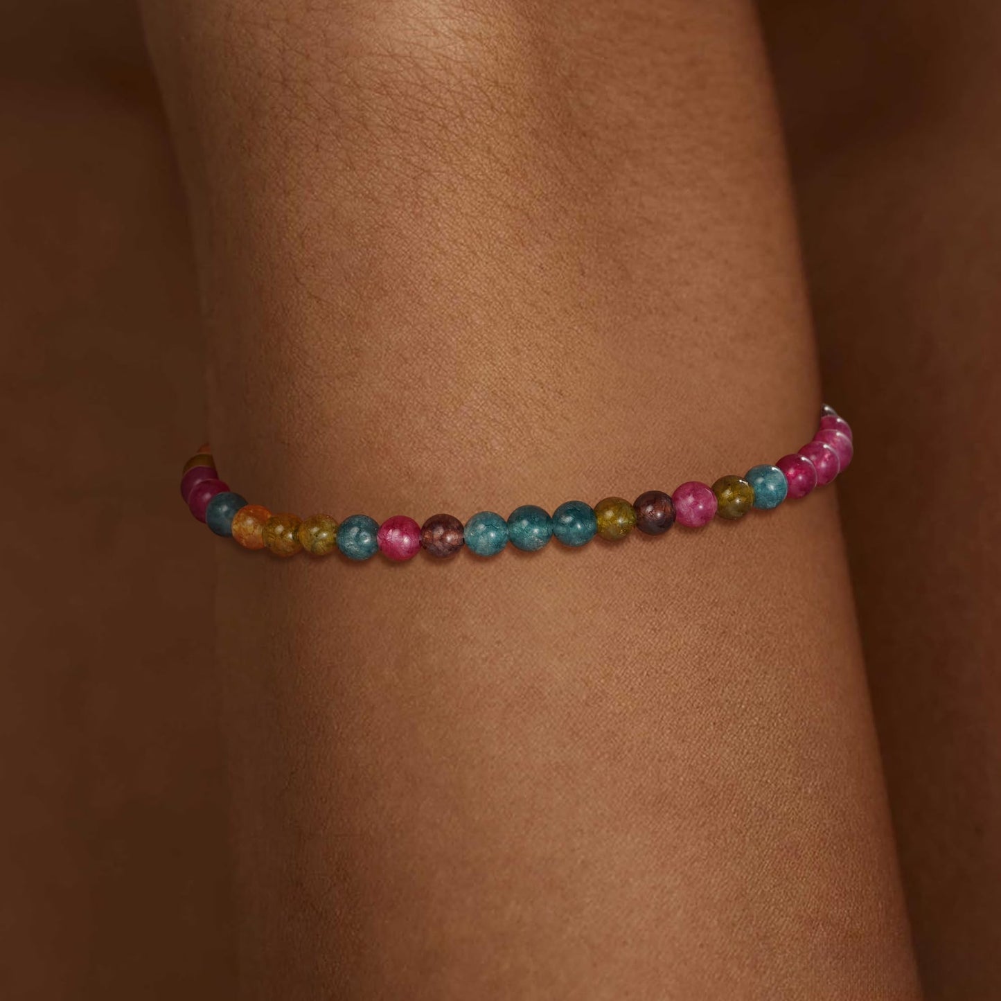 Treasure Bender Protection Bracelet for Women Men, Balance Emotions Healing Crystals Stones Bracelets Anxiety Relief Birthday Gift for Friends Women Men (Rainbow Tourmaline)