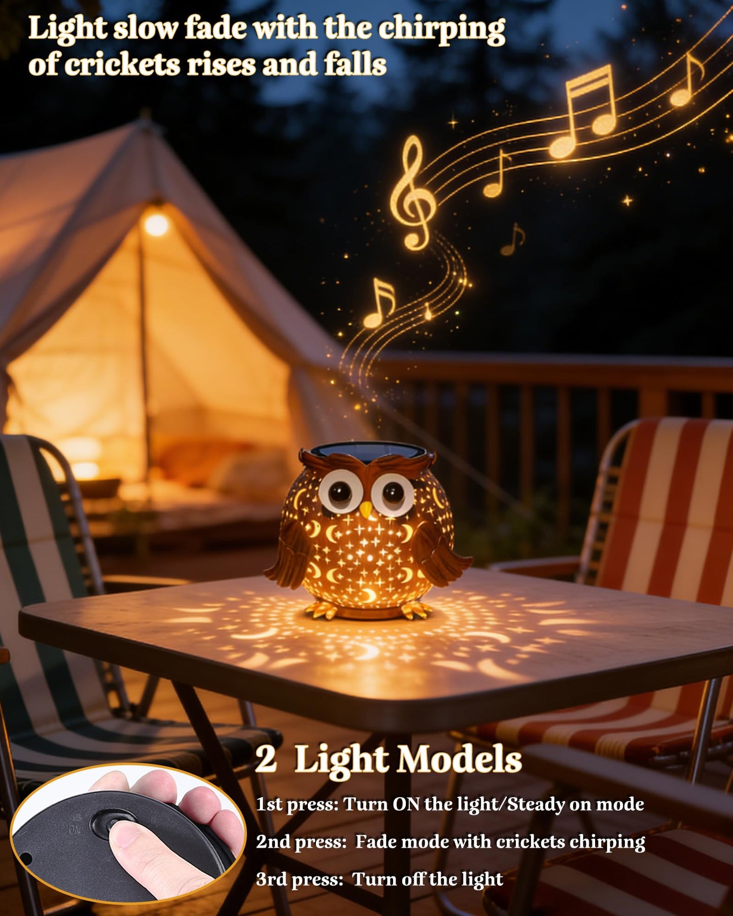 Mantunt Solar Lights Outdoor Owl Garden Decor, Solar Lanterns Outdoor Waterproof Metal Hanging Lantern Solar Garden Lights for Outside Patio Yard, Lawn, Porch, Backyard Decoration