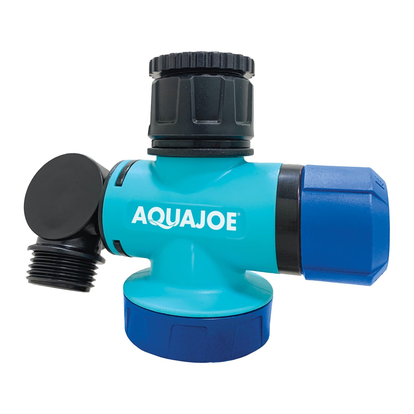 Aqua Joe SJI-MFGA1 Multi-Function Outdoor Water-Tap Connector, 180-Degree Pivoting Hose Connector with 360-Degree Rotating Tap Connector