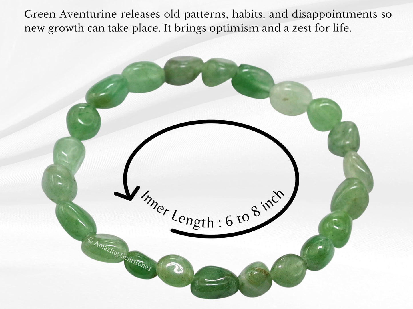 Amazing Gemstone Green Aventurine Bracelet for Women Men's Gifts - Chakra Protection Mens Bracelet - Aventurine Crystal Tumbled Stone - Beaded Pulseras Para Hombres Mujer Christmas Stocking Stuffers