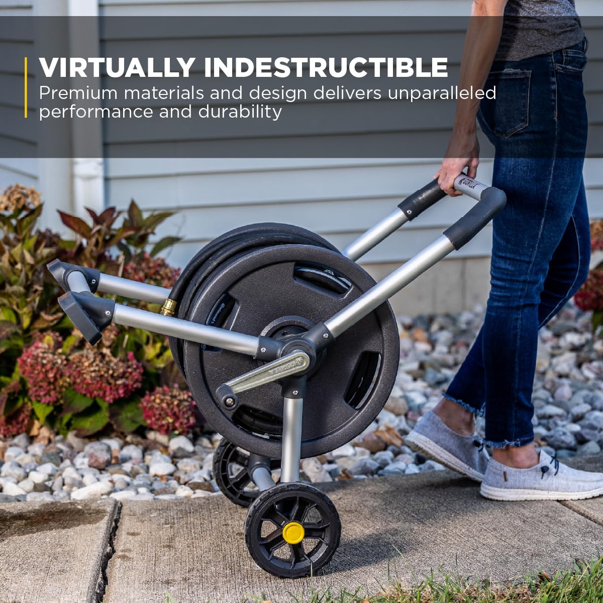Gorilla 200’ Aluminum Zero-Rust Upright Hose Reel