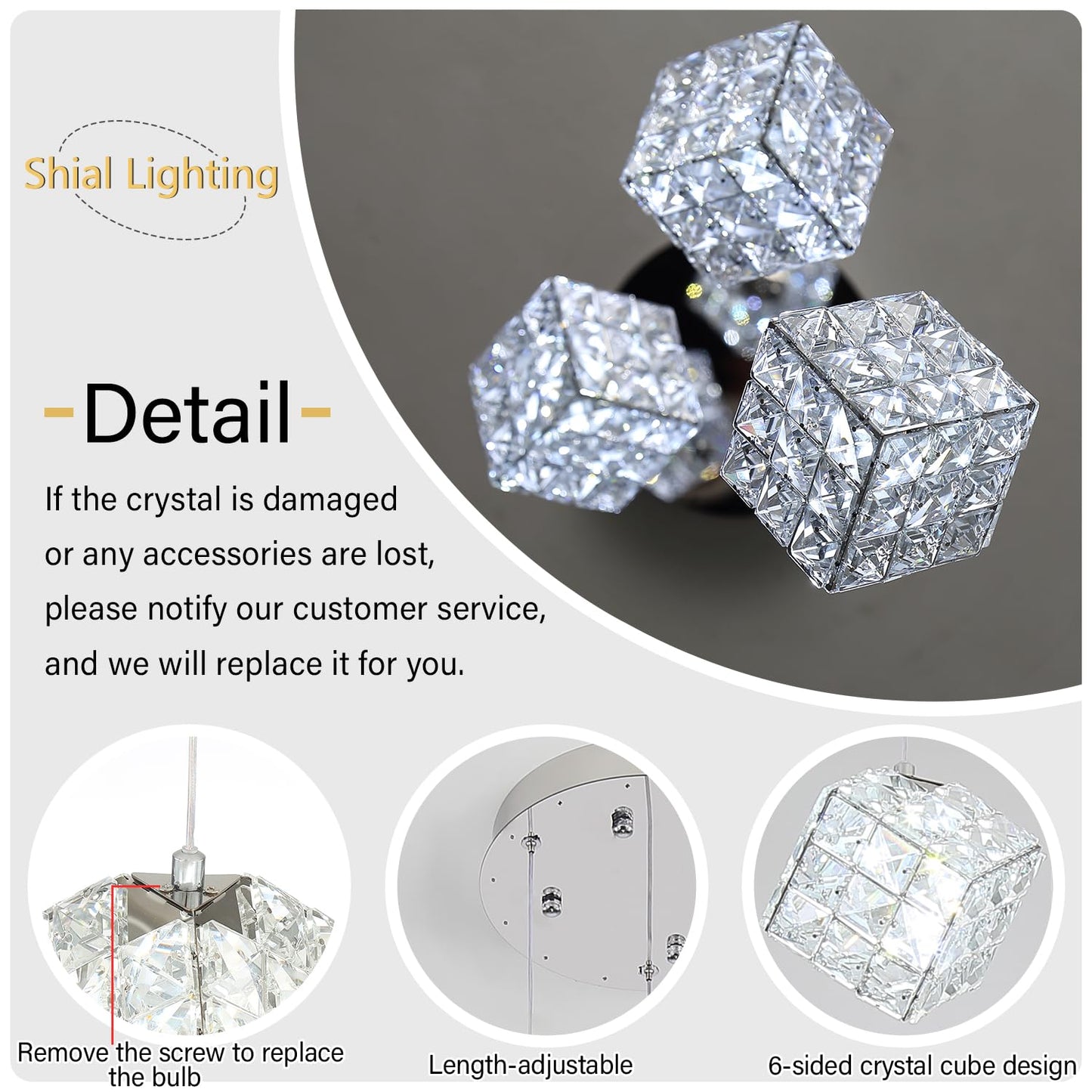 Shial Lighting 10-Lights Foyer Chandelier Modern Crystal Chandeliers Large Chandelier for High Ceilings,Crystal Pendant Light for Living Room Stairwell Dining Room Entryway