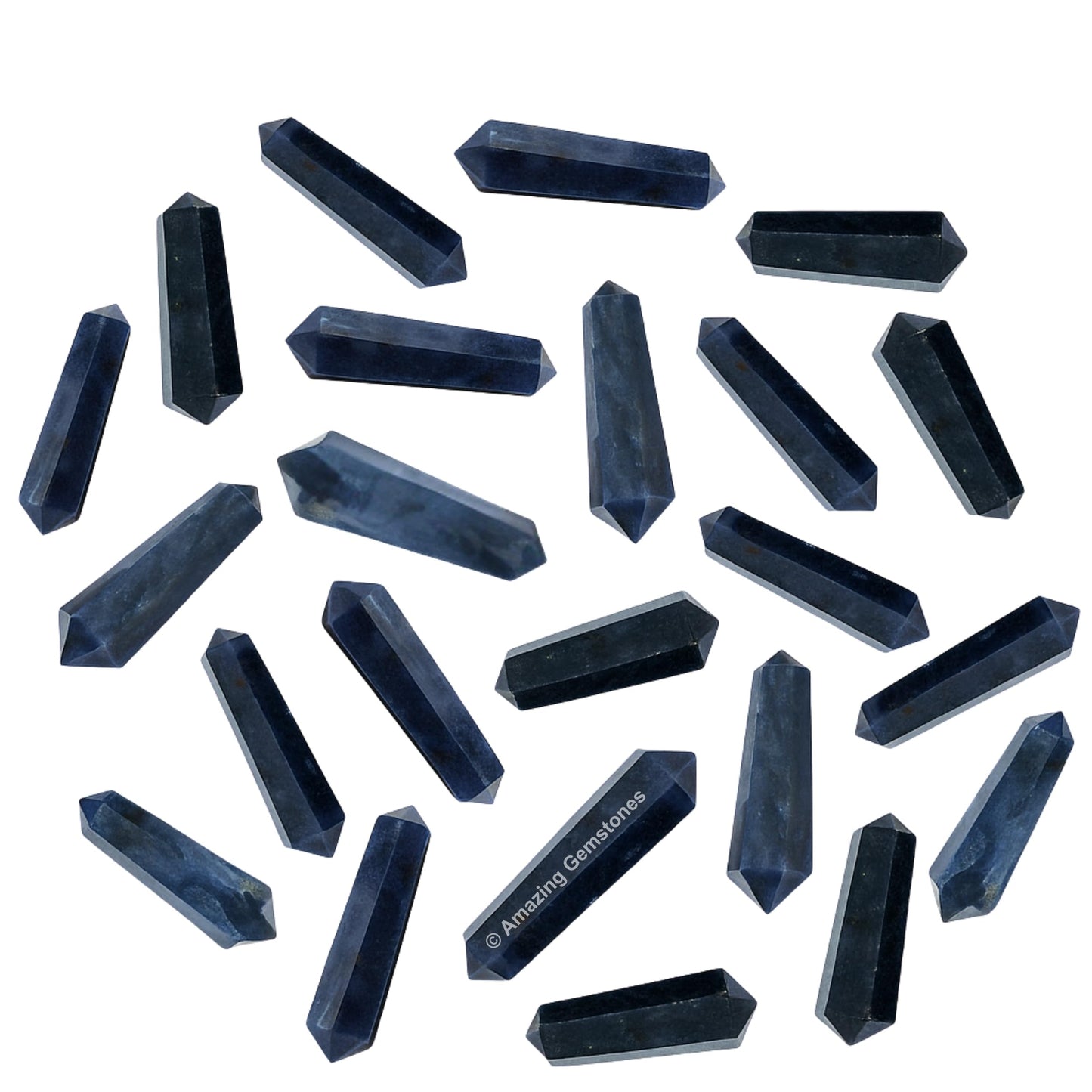 Amazing Gemstone Blue Aventurine Crystal Points Bulk Healing Crystals and Stones - Pack of 3 Double Terminated Healing Wand Point Bulk Crystals for Crafts, Crystal Grid, DIY Work - Premium Crystals