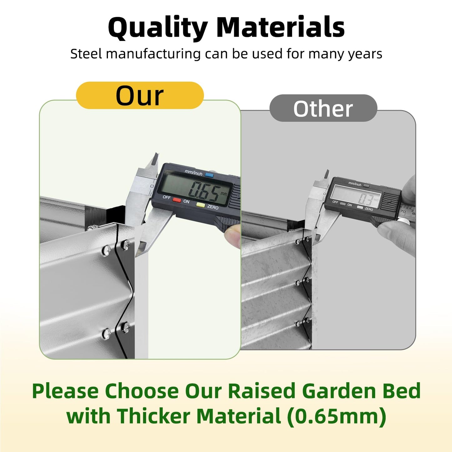 SUPERLELE 8x4x1ft Galvanized Raised Garden Bed, Thickened Metal Planter Box for Outdoor Vegetables & Flowers, Silver Large Garden Bed Kit, 96" L x 48" W x 12" H
