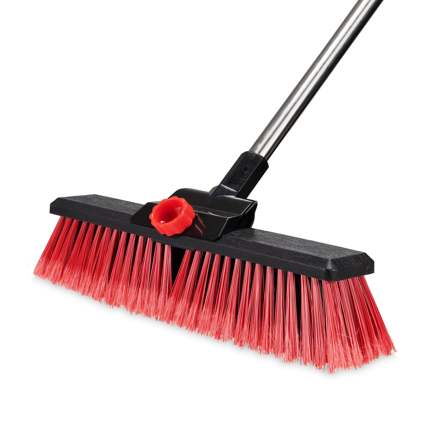 16.5" Outdoor Broom for Floor Cleaning Heavy Duty Push Broom with 53" Long Handle,Outdoor Broom for Deck,Driveway,Garage,Yard,Deck,Patio,Warehouse,Concrete