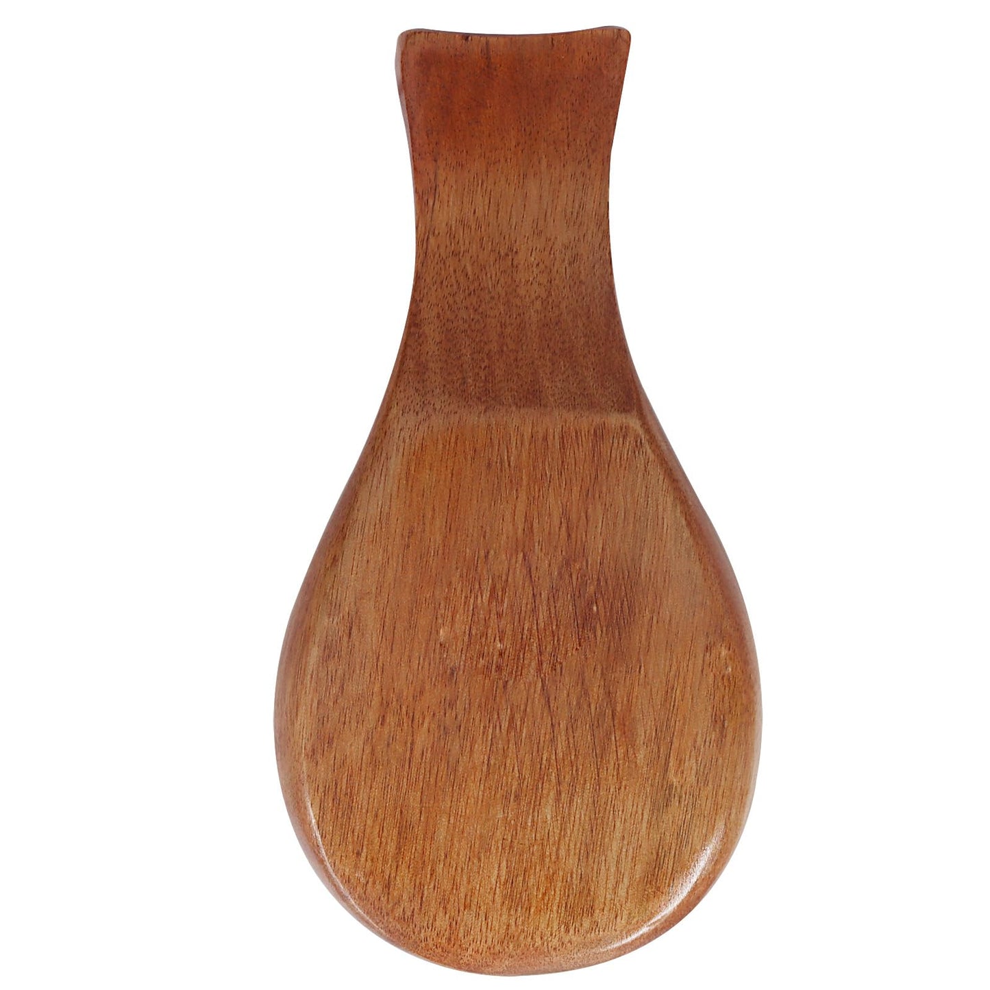 Verkelly 1 Pack Acacia Wood Spoon Rest, Bamboo Holder Spatula Wood Rest, Modern Utensil Holder for Farmhouse Kitchen Counter Decor(Brown)