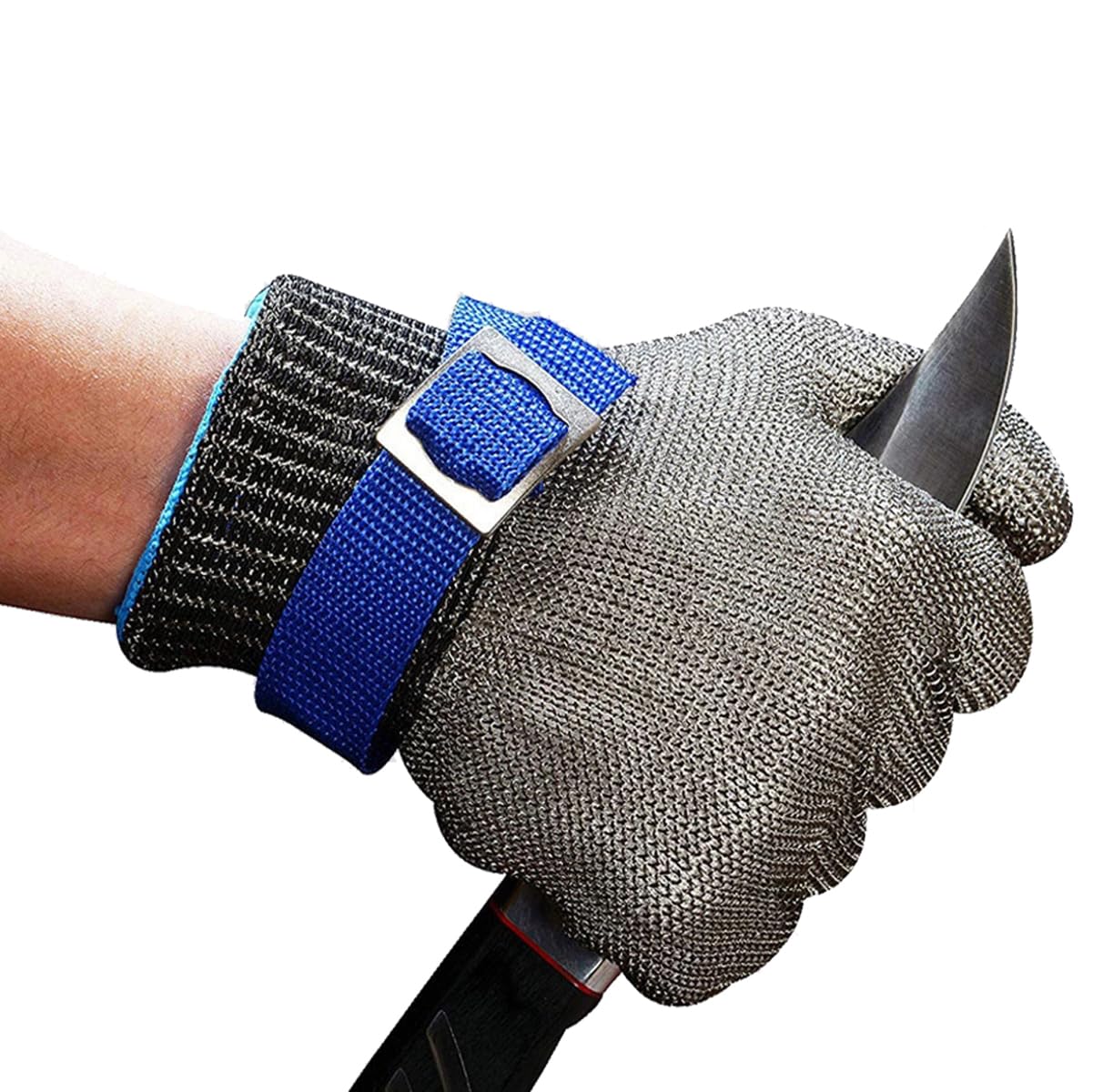 SUJAYU Cut Resistant Gloves, Level 9 Stainless Steel Cut Proof Gloves Cut Resistant Work Gloves, Kitchen Glove for Cutting (L)