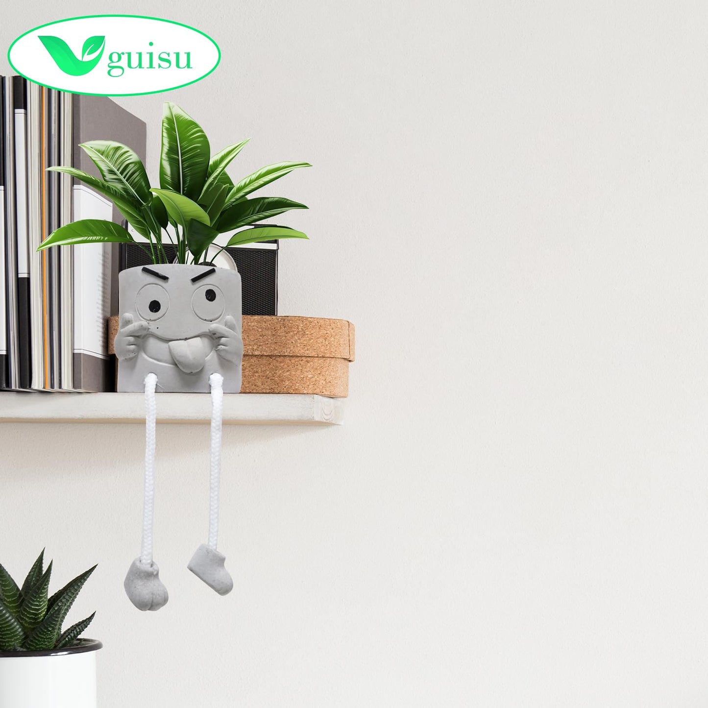 Uguisu 1PCS Cute Plant pots,2.5 Inch Succulent pots,Indoor Succulent planters,Small Flower pots for Home Decor,Room,Shelf Decor,Desk Decor.（No Plants）