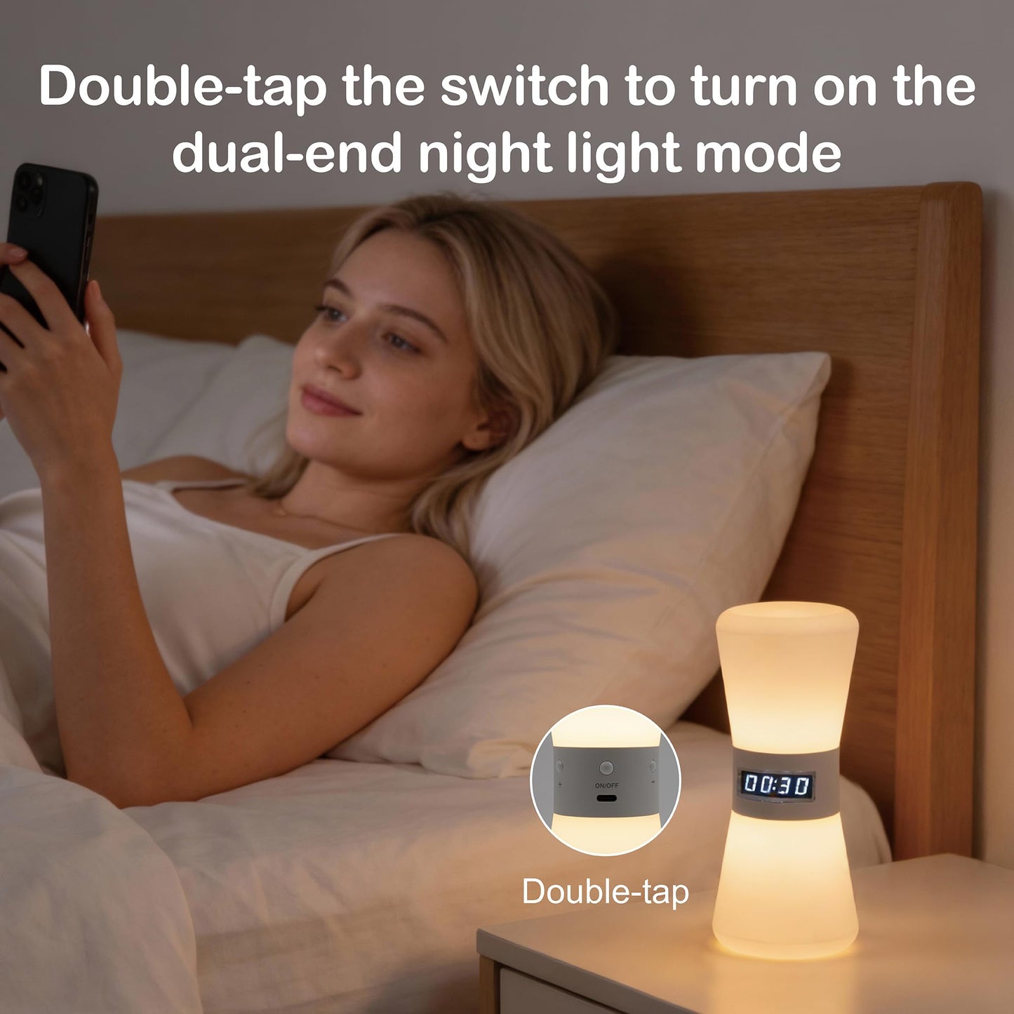 LED Visual Timer & Digital Hourglass, Rechargeable ADHD Timer for Kids and Adults, 1-99 Mins Adjustable Countdown Timer with Flowing Light, Portable Electronic Sand Timer for Classroom, Home