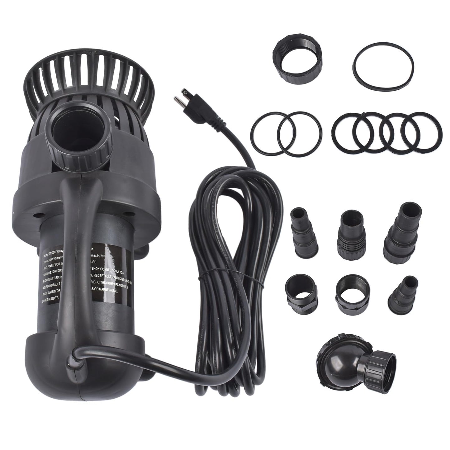TEKKOAUTO 3000 GPH Submersible Water Pump Replacement for Pond Waterfall Fountain Up To 3000 Gallons 91018