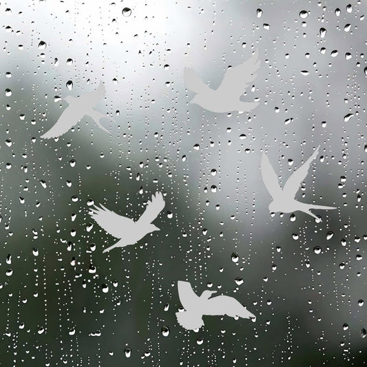 Frosted Anti-Collision Window Bird Stickers – Bird Strike Prevention Decals for Glass Doors & Windows, Clear Frosted Stickers to Protect and Save Birds from Flying into Glass AG-1972