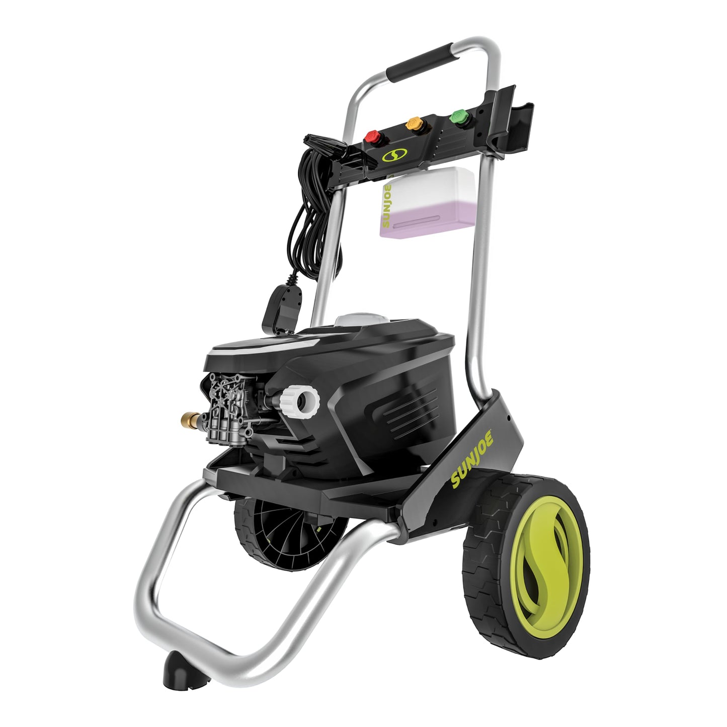 Sun Joe 2200 PSI Electric Pressure Washer, 1.1 GPM with Foam Cannon, Turbo Nozzle, 25 Ft Hose, 35 Ft Cord, 13-Amp Power Cleaner for Outdoor Surfaces