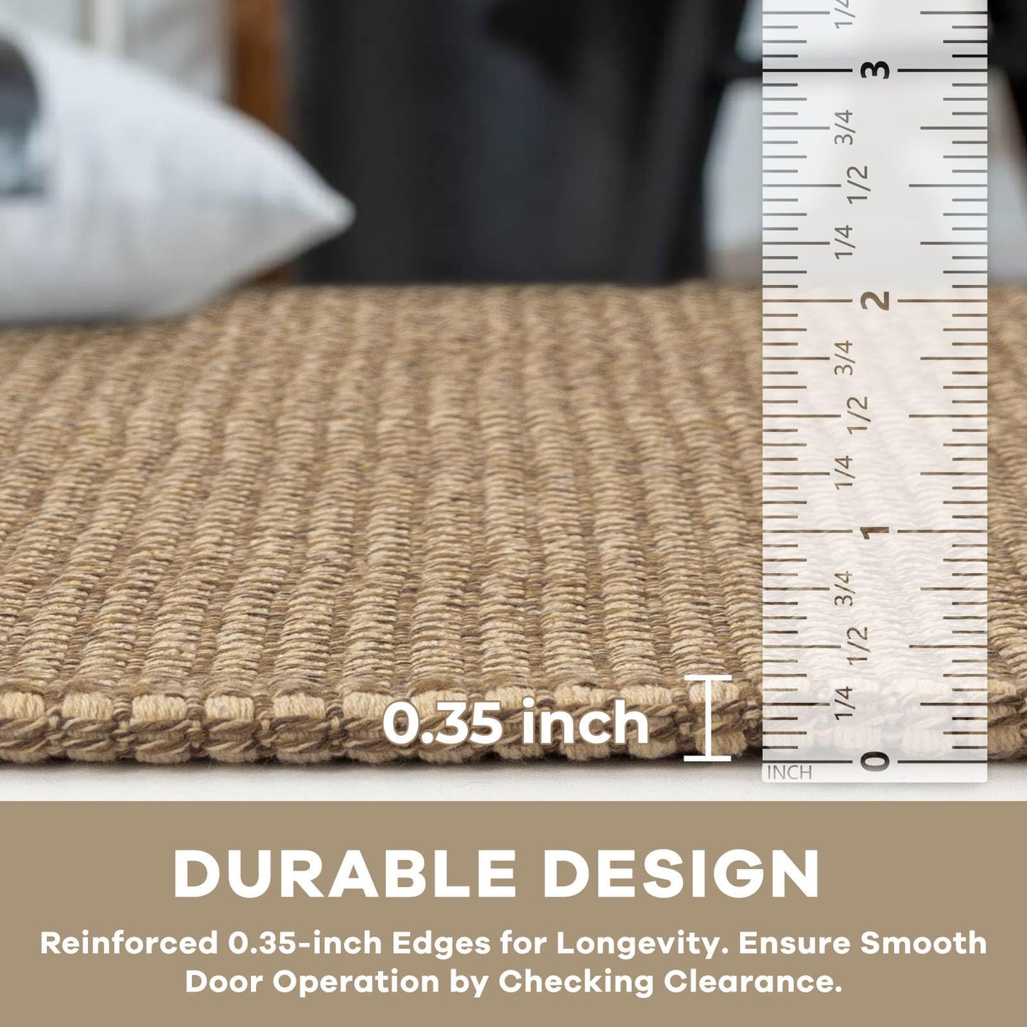 KOZYFLY Boho Runners for Hallways 2x6 ft Washable Kitchen Runner Non Slip Rubber Backed Hall Runners Cotton Entryway Runner Rugs Floor Carpet for Indoor Backdoor Bedroom Kitchen, Tan/Orange/Brown