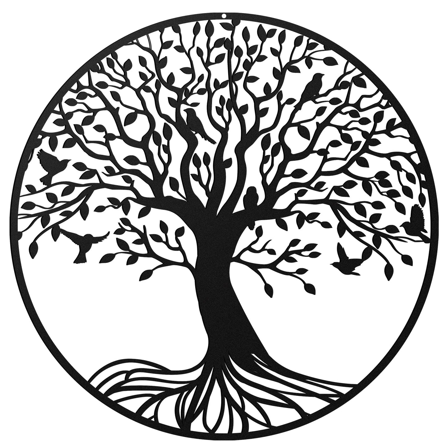 Demissle Tree of Life Metal Wall Art 11.8 Inch Wall Hanging Family Tree Wall Decor Hanging Garden Sculptures for Bedroom Living Room Decor Indoor Outdoor Decoration Christmas gift