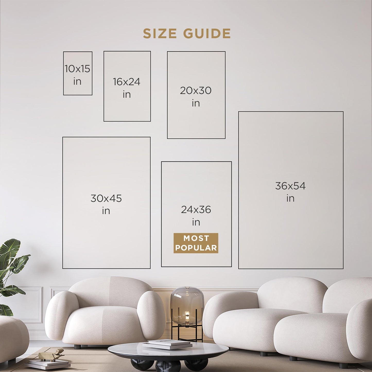 Hatcher and Ethan Typography Wall Art Framed Canvas Prints 'The Proper Way' Quotes and Sayings Home Décor, 10" x 15", Gold, Black
