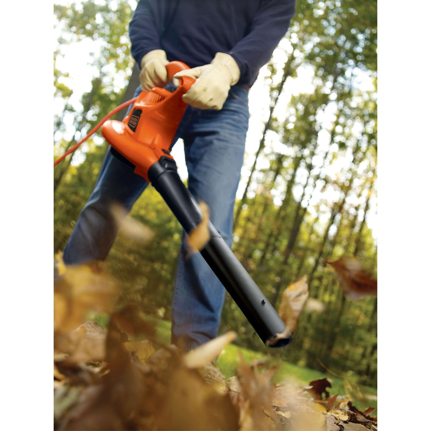 BLACK+DECKER Corded Leaf Blower Leaf Vacuum and Leaf Mulcher 3-in-1, Up to 230 MPH, 12 Amp Handheld Blower and Vacuum Combo (BV3600)