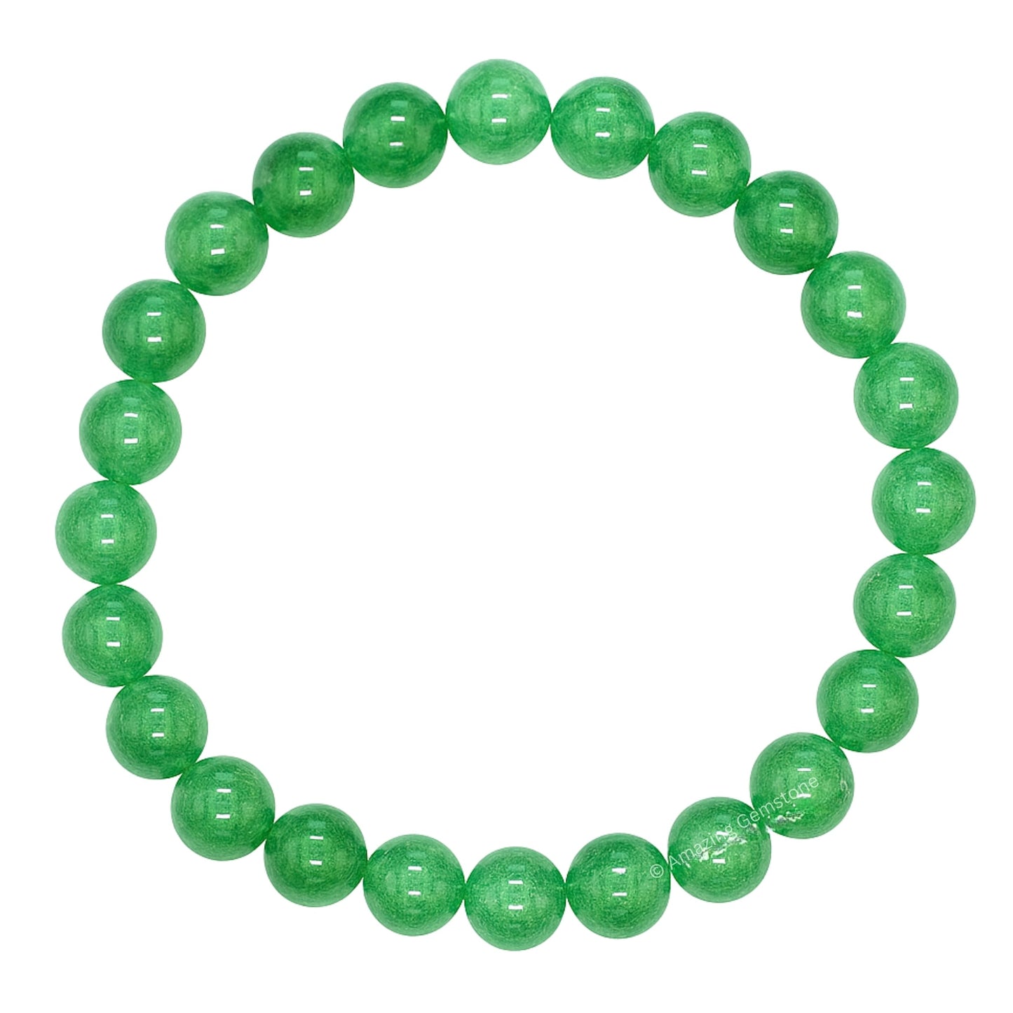 Amazing Gemstone Crystal Bracelet for Women Men's Gifts - Protection Healing Crystal Bracelet - 8mm Gemstone Beaded Stretchable Bracelet Pulseras Para Hombres Mujer Stocking Stuffers Mothers Day Gift (Green Strawberry Quartz)