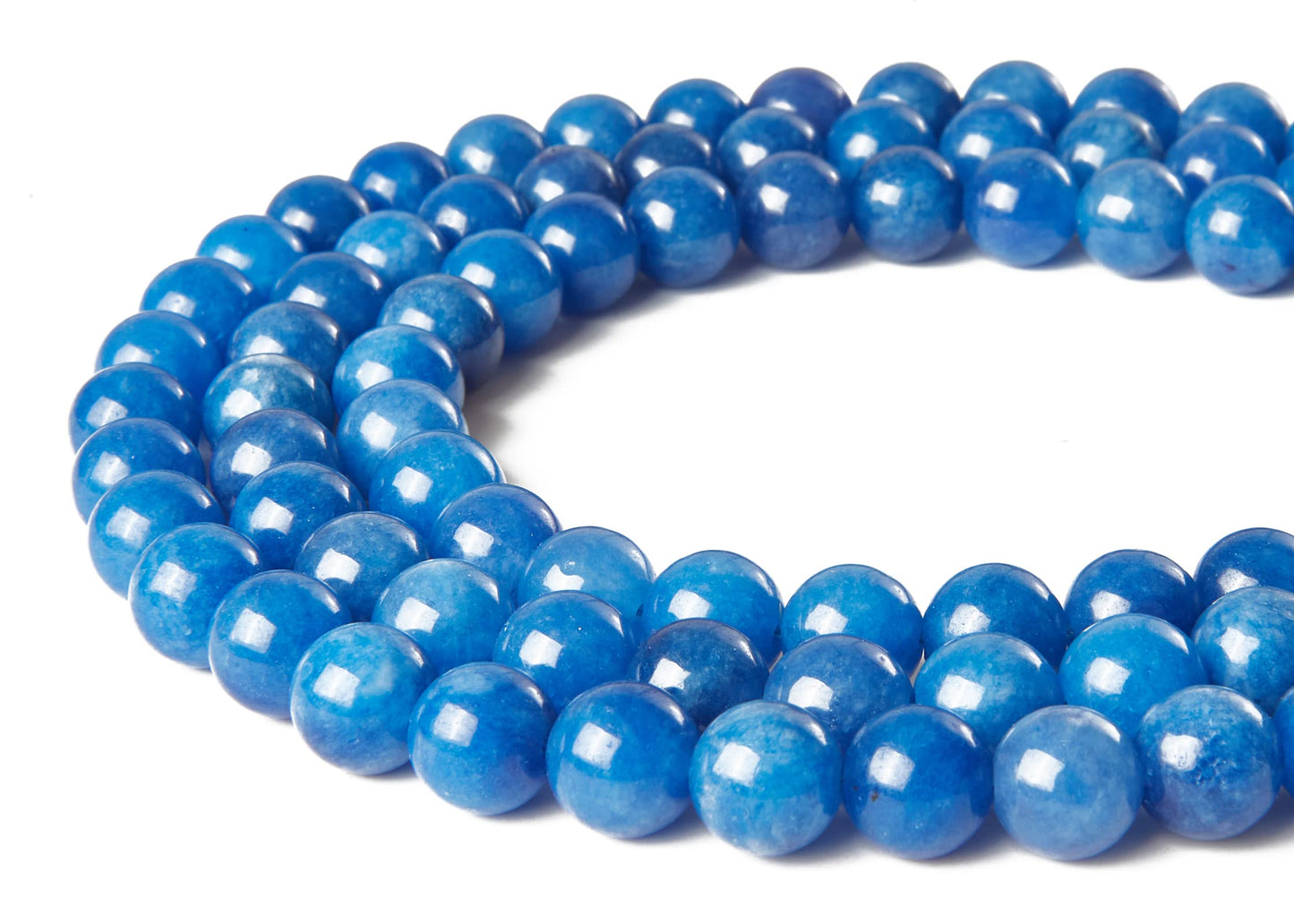 100pcs 8mm Kyanite Beads Natural Gemstone Beads Round Loose Beads for Jewelry Making