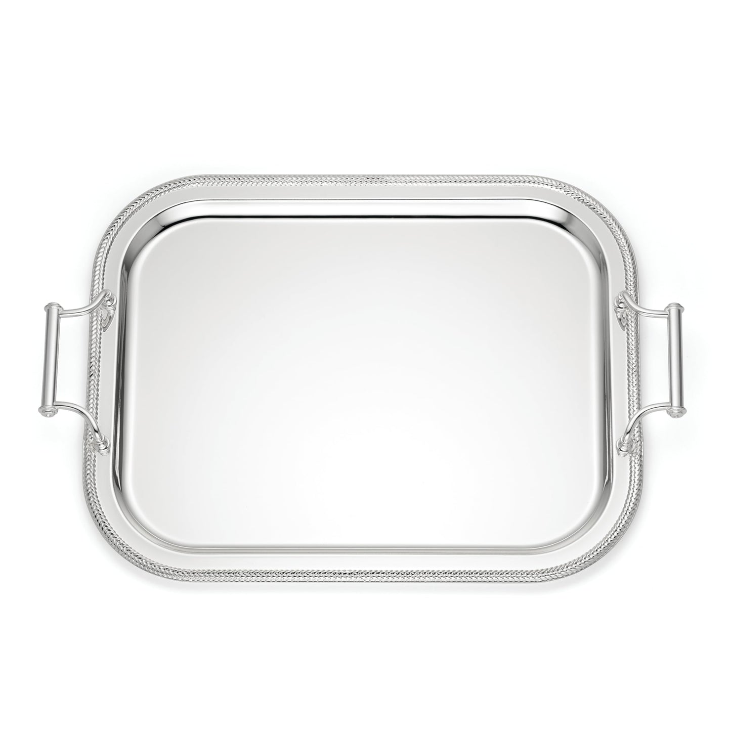 Reed And Barton 896102 Rectangle Silverplate Tray With Handles