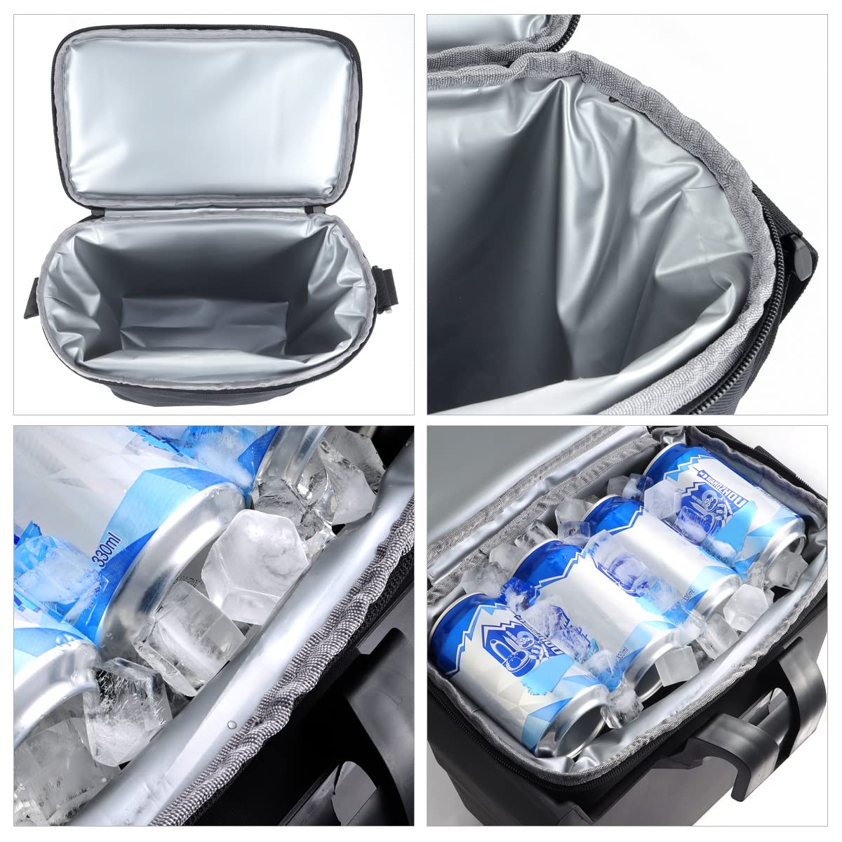FIASRAC for Defender Center Underseat Storage Bin+Portable Ice Chest Cooler, Compatible with Can Am Defender/Defender Max 2016-2026 Replace OEM #715003446