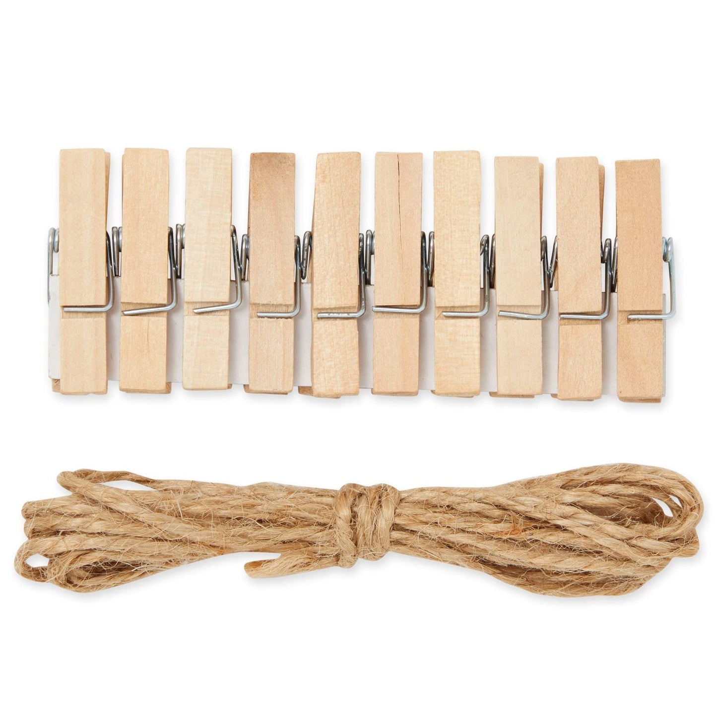 Juvale Paper Photo Frames Hanging Kit - 4x6, Brown, 50 Pack, Rustic Eclectic - Bulk Picture Frames & Photo String with Clips