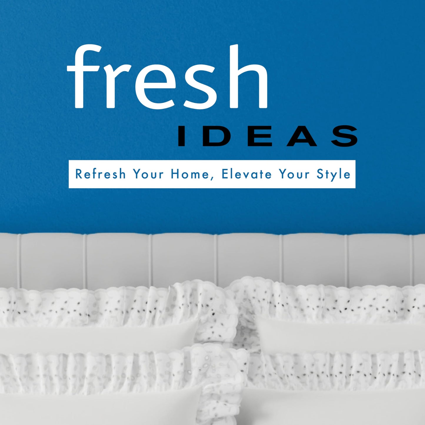 FRESH IDEAS Bedding Ruffled Bedskirt, Classic 14” Drop Length, Gathered Styling, Queen, Ivory (FRE30114IVOR03)