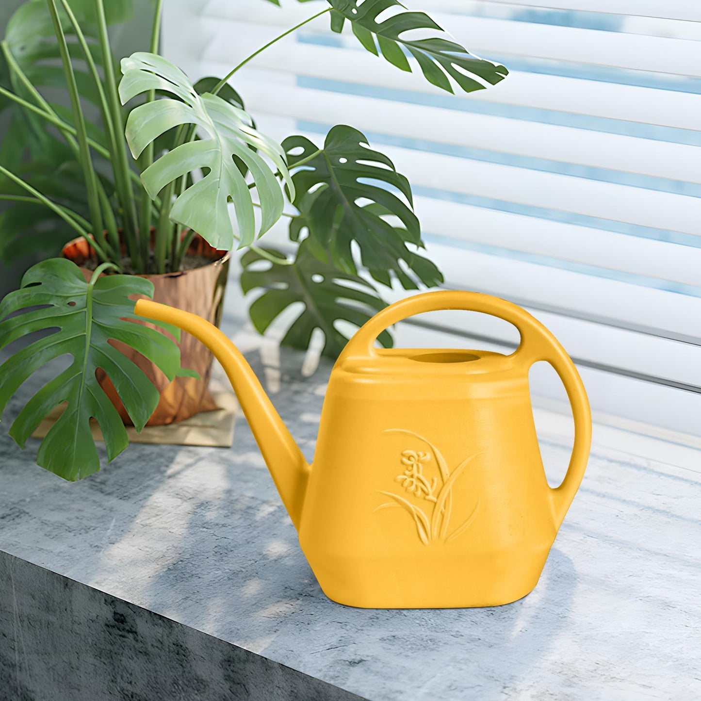 UFANME Watering Can - for Home Plant Garden - 1/2 Gallon - Orange