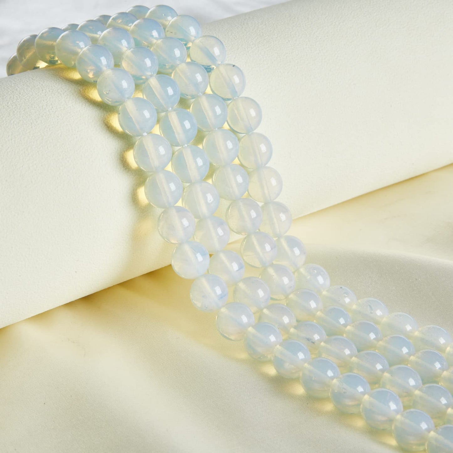 100pcs 6mm Opal Beads Natural Gemstone Beads Round Loose Beads for Jewelry Making
