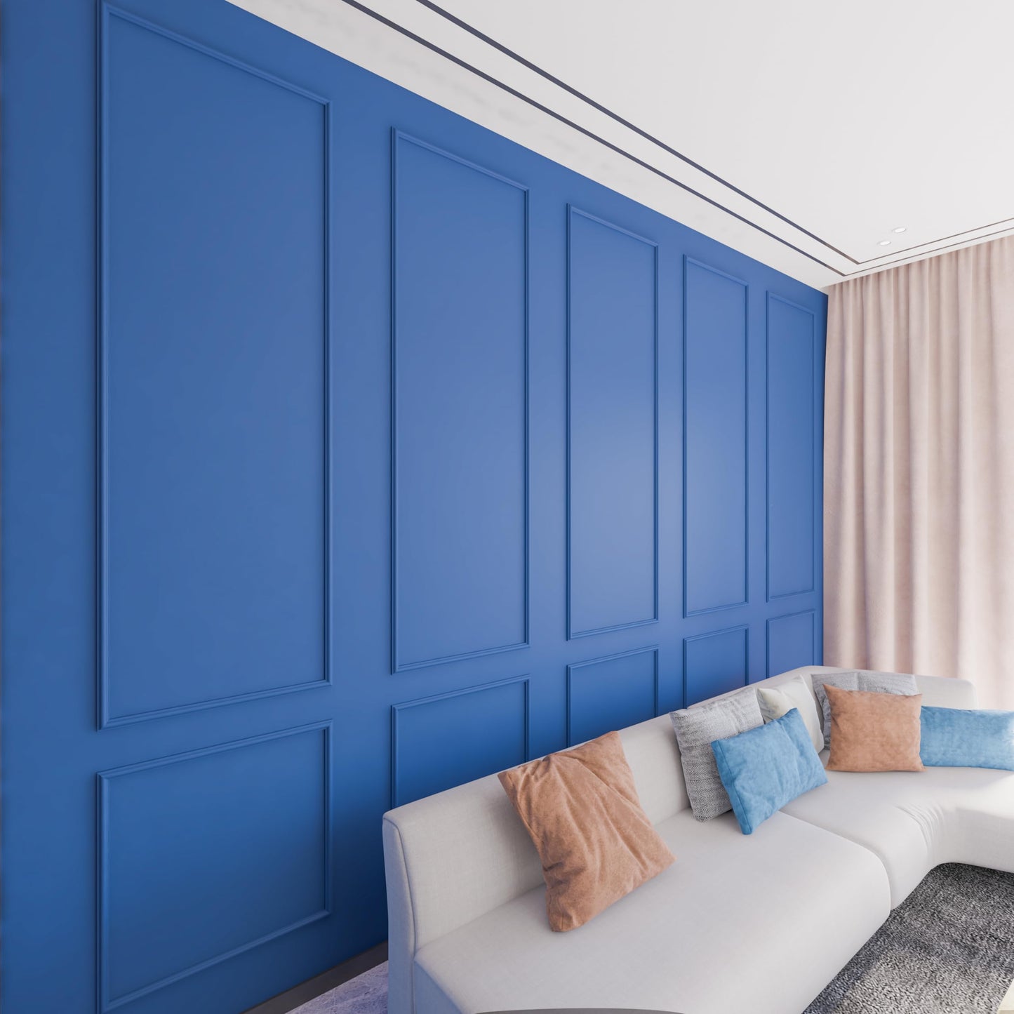Birdeco Easy Installation Wall molding kit for DIY Lovers, pre-Cut, Ready to Assemble with Glue | 2 Top 2 Bottom Frame