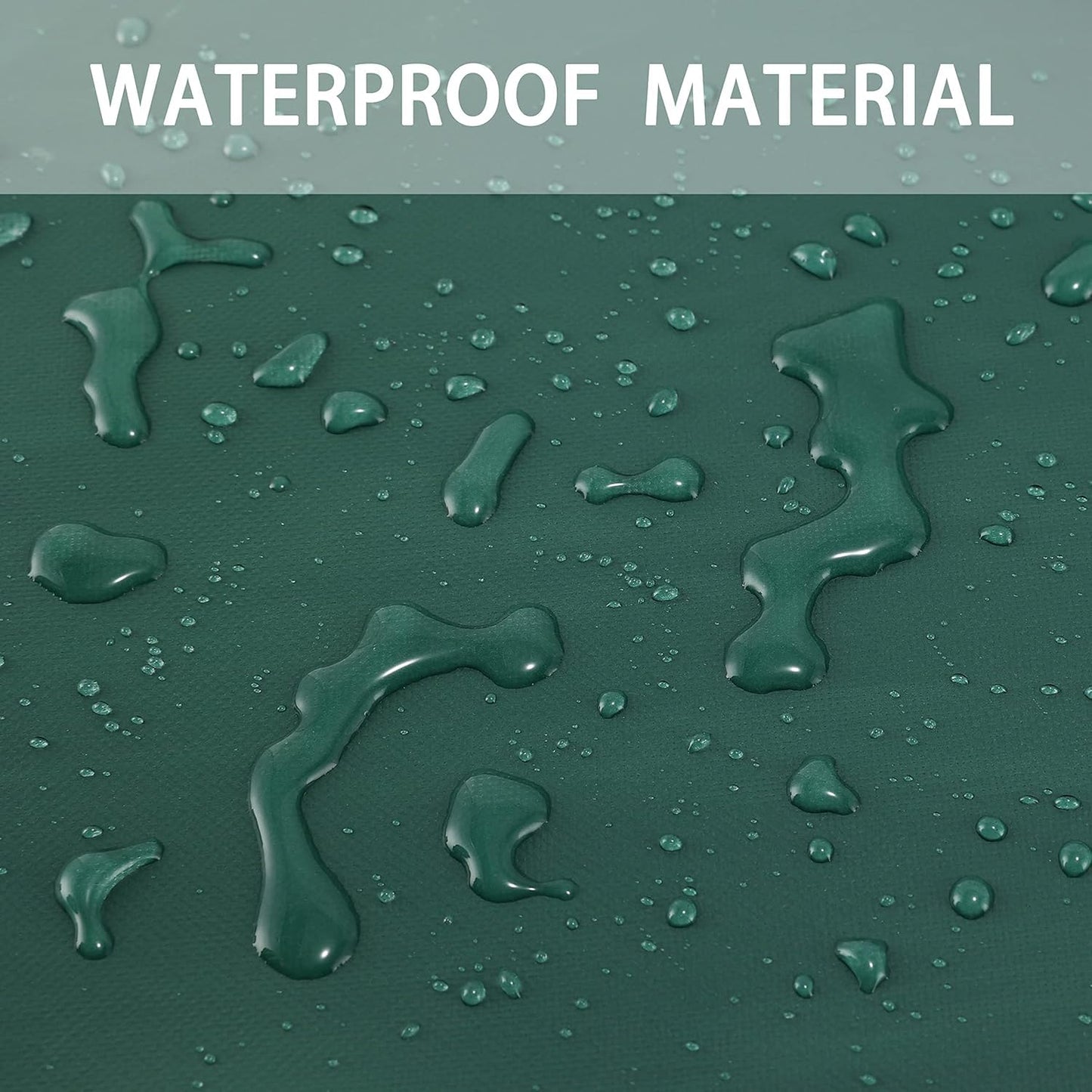 Leaf Tarp with 4 Handles Garden Waste Yard Tarps Extra Reinforced Corner Waterproof Reusable Durable Tarp Collector for Leaf Pickup,Landscape Pruning,Leaf Hauler,Tent Footprint (Green)