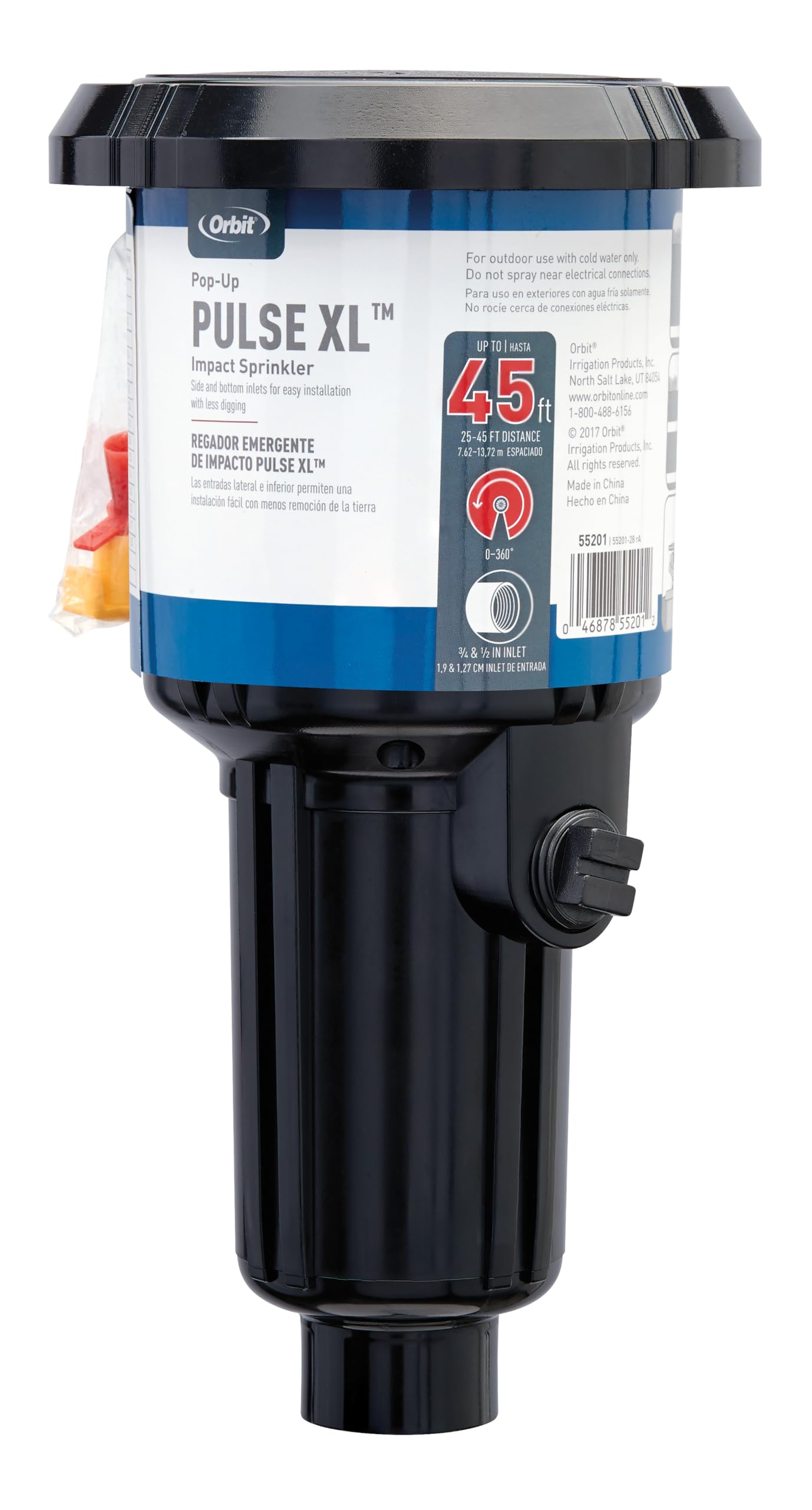 Orbit 55201 Pulse XL Pop-Up Impact Sprinkler in Canister