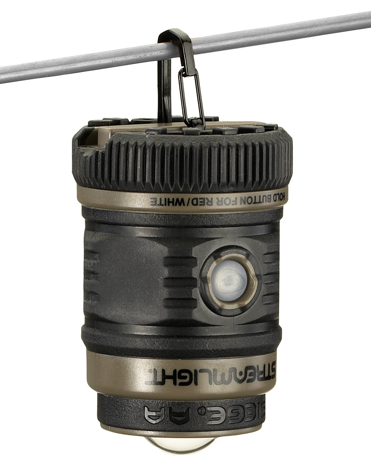Streamlight 44941 Siege AA 200-Lumen Lantern with White & Red LEDs for Camping & Emergencies, Coyote