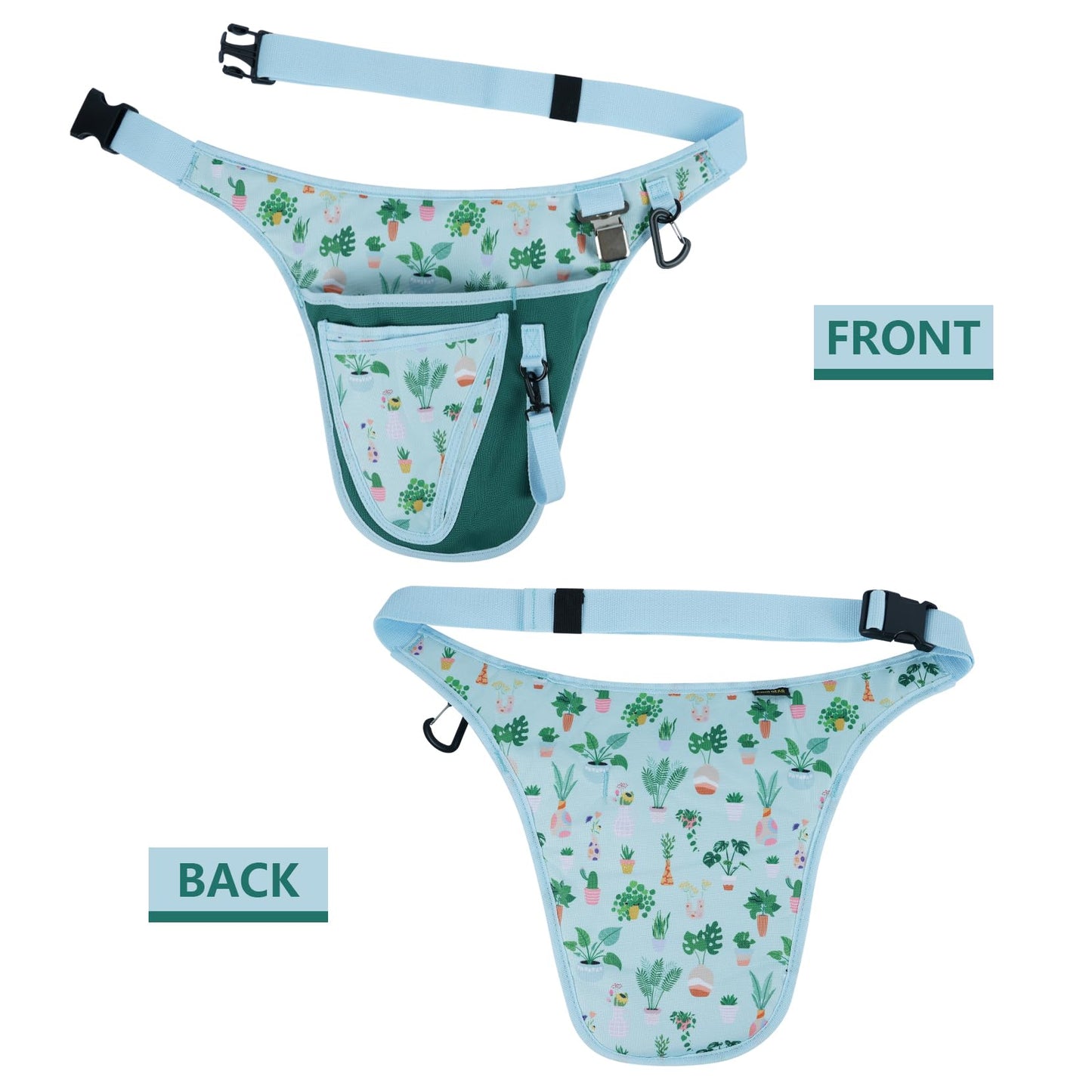 KUNN Garden Tool Pouch Apron with Pockets for Gardening,Florists,Carpenter,Construction