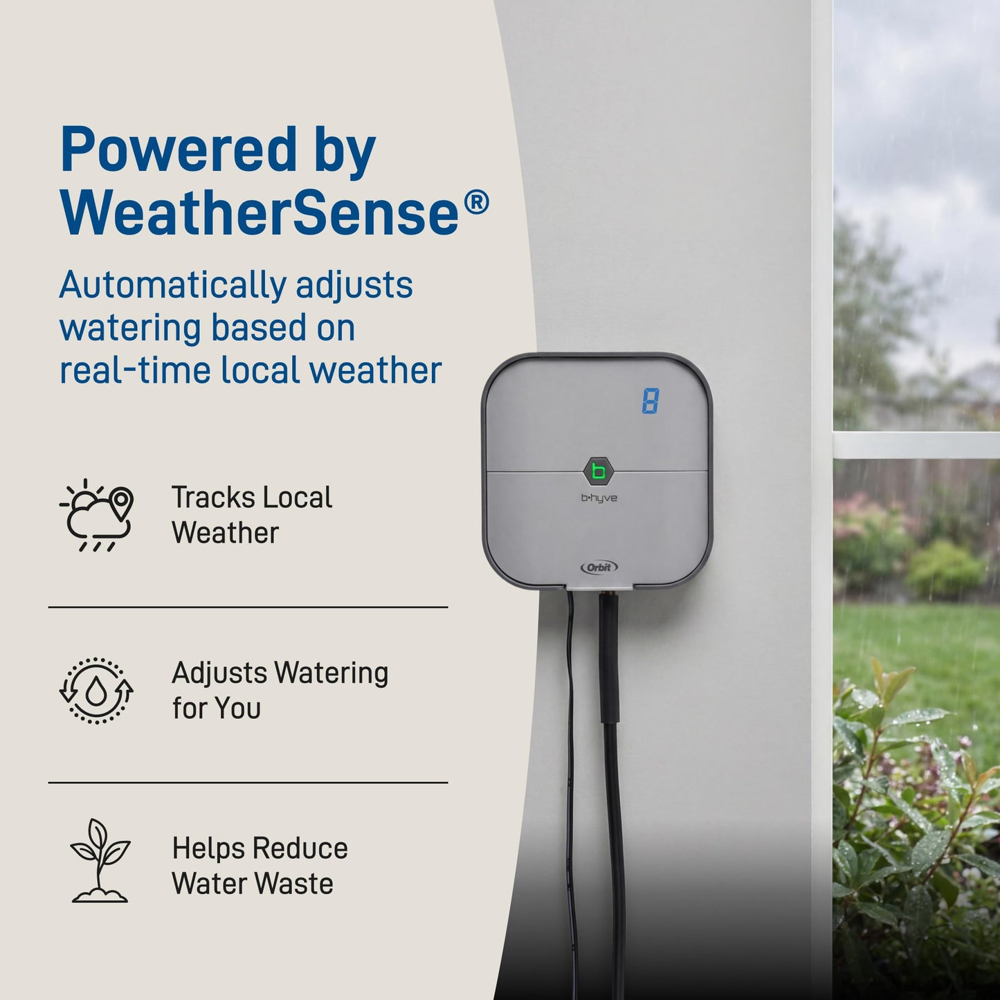 Orbit 57925 B-hyve 8-Zone Smart Indoor Sprinkler Controller