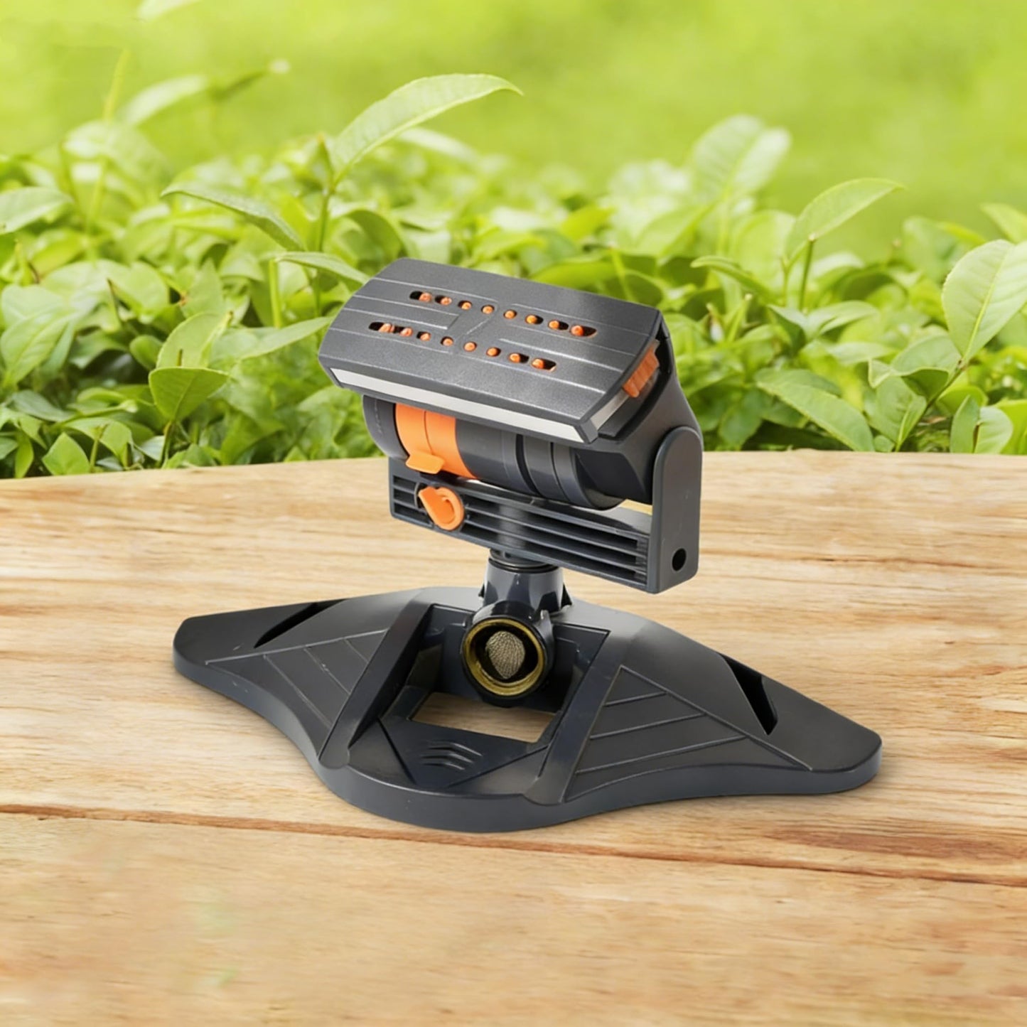 V.C.Formark Upgraded Adjustable Oscillating Sprinkler, 16 Mini Turbine, Wide Area Coverage, Heavy-Duty Triangular Bracket Compatible for Lawn Yard Garden Watering