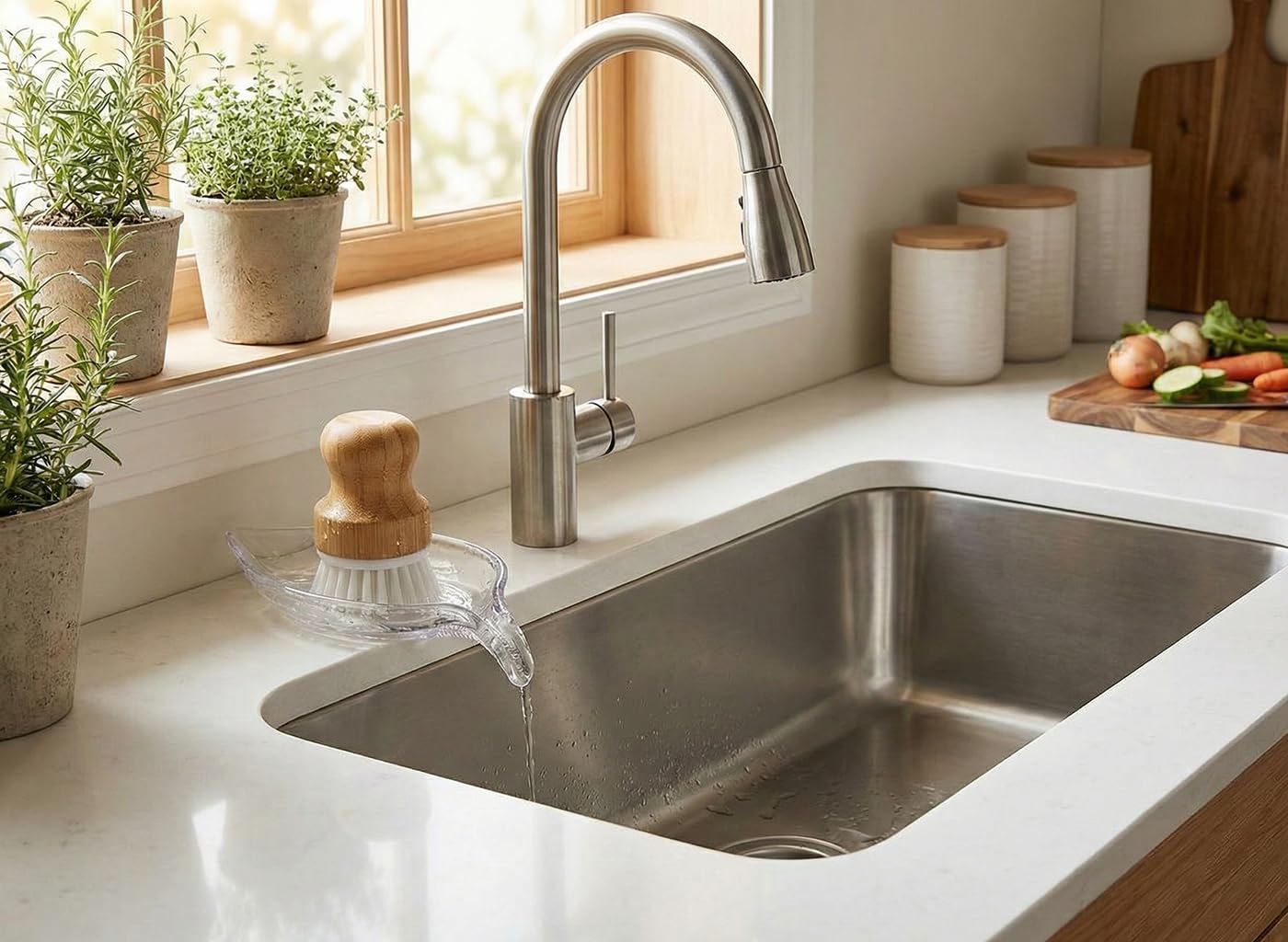 NEWHENGS Self Draining Decorative Leaf Shape Clear Glass Bar Soap Dish, Heavy Soap Holder for Bathroom, Sink and Kitchen