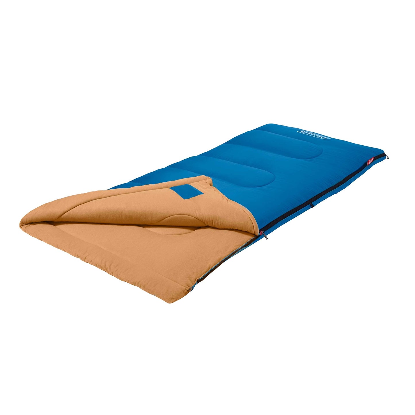 Coleman Brazos 20/30°F Adult Cool-Weather Sleeping Bag with No-Snag Zipper & Stuff Sack, Machine Washable
