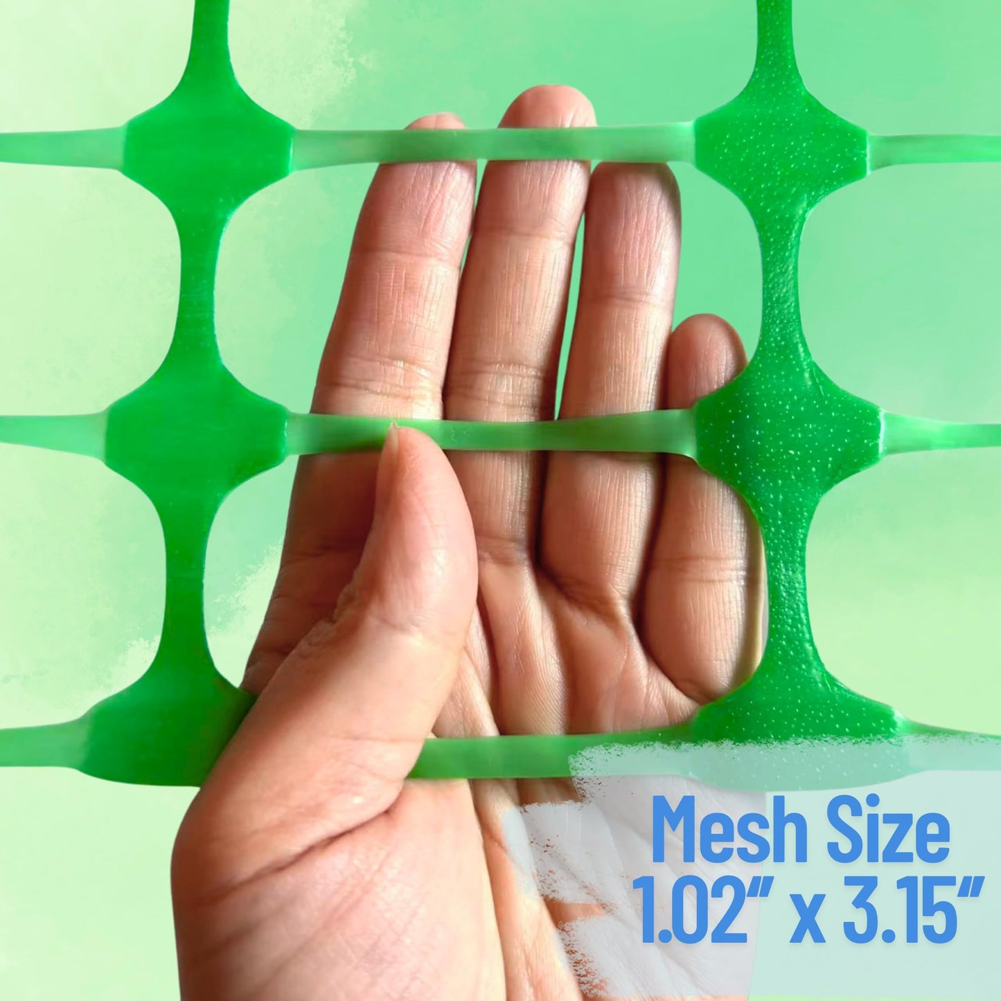 PotatoLife Plastic Fence Extra Strength with Stakes, 40'' x 100' Roll (Green, 40'' x 100')