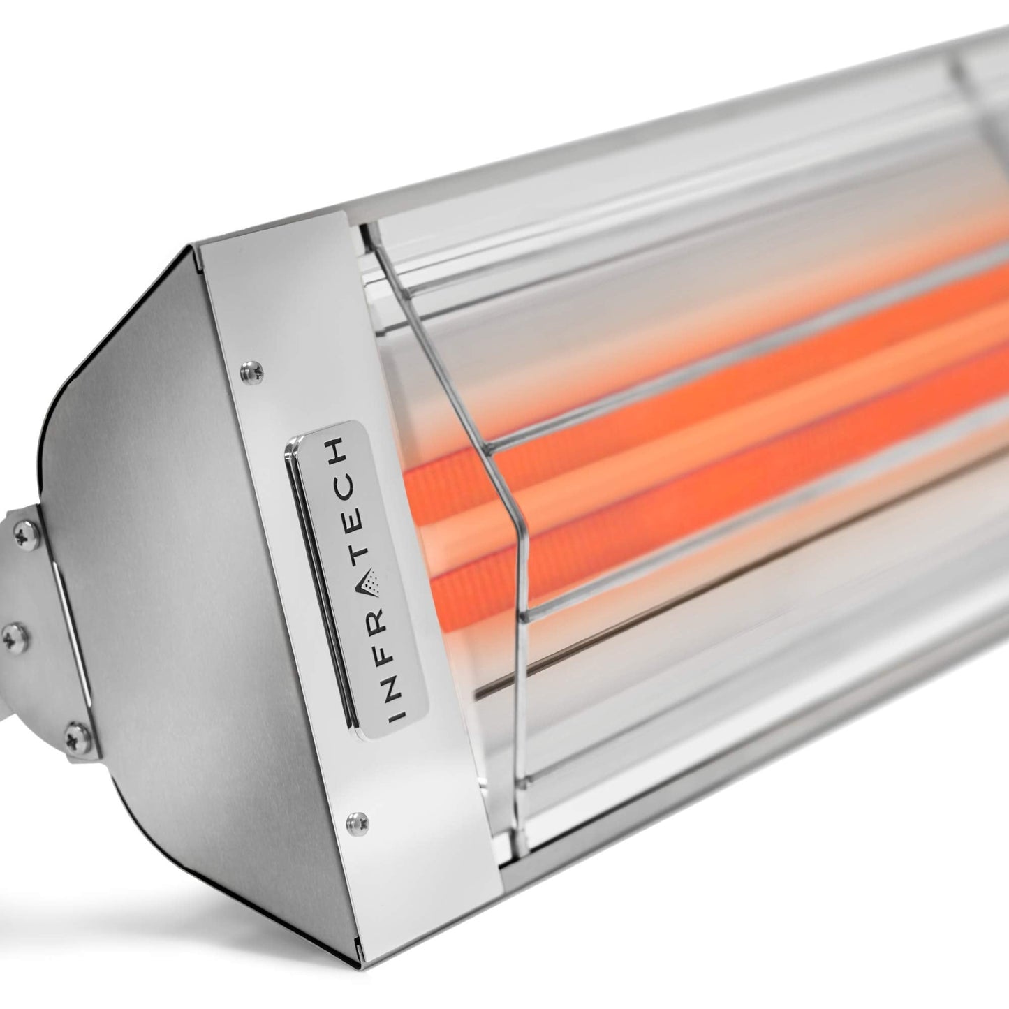 Infratech WD-6024 SS Stainless Steel Fixture Dual Element Electric Patio Heater 6000 Watt 240 Volt 61.25" Long