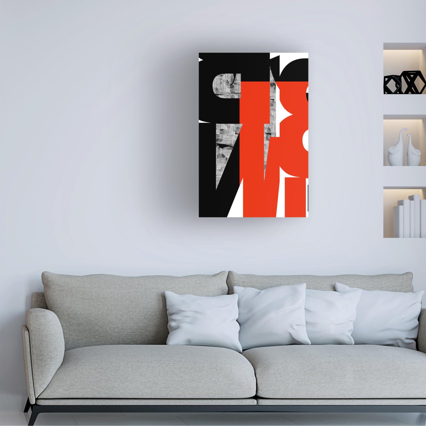 Trademark Fine Art Canvas Wall Art - cartissi 'Typography No2' Wall Art for Living Room, Bedroom, or Office Décor
