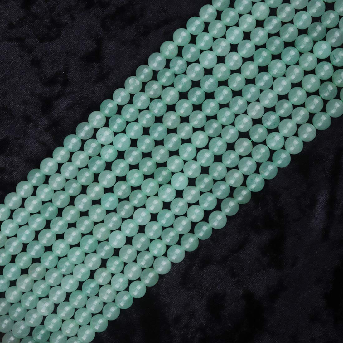 ICAI Beads 8mm Natural Green Aventurine Stone Round Loose Stone Beads for Jewelry Making DIY Crafts Design 1 Strand 15" APPR.43-45pcs