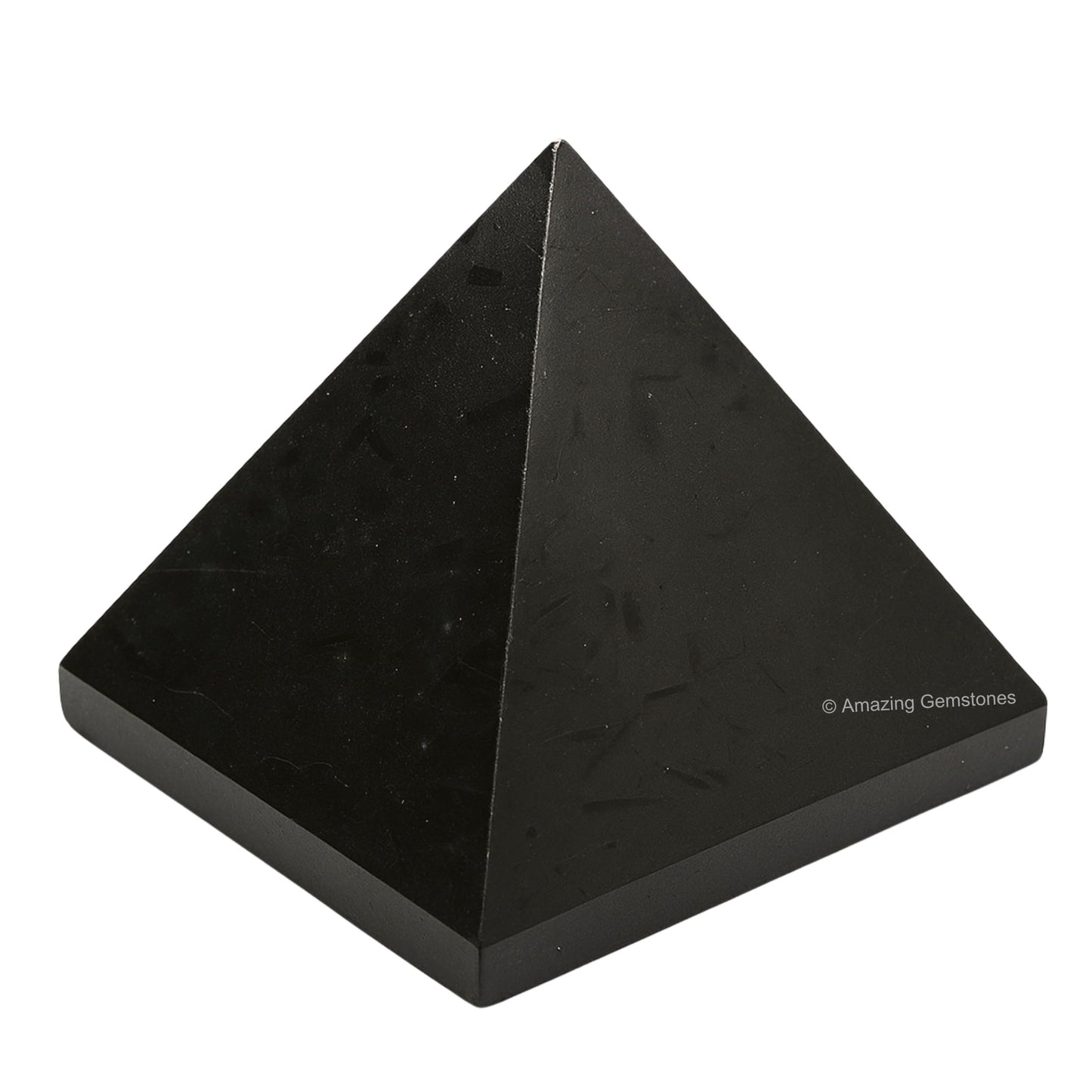 Amazing Gemstone Black Tourmaline Pyramid Crystal Healing Stones - 2" Great Pyramid Figurine of Natural Stone Pyramid for Meditation, Reiki, Chakra Balancing and Crystal Pyramids Grid