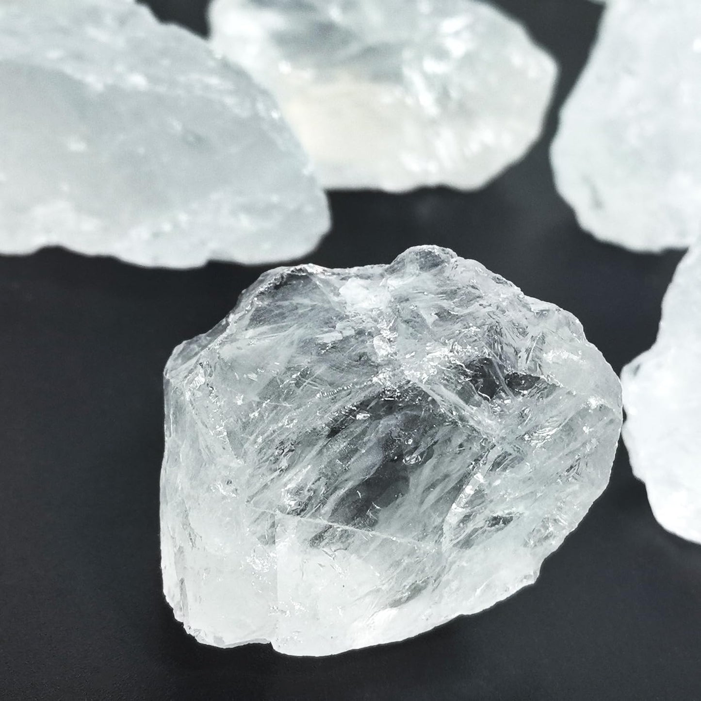 Nvzi Raw Clear Quartz Crystals Bulk, Real Gemstones and Crystals, Rocks and Minerals, Healing Crystals, Quartz Crystals and Healing Stones, Cuarzos Originales De Energia Y Piedras(1LB)