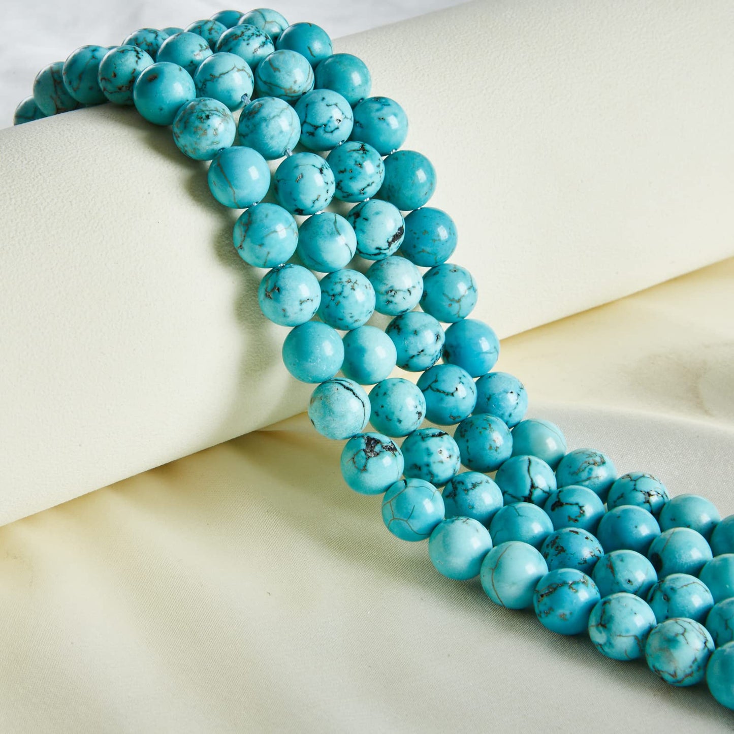 100pcs 8mm Turquoise Beads Natural Gemstone Beads Round Loose Beads for Jewelry Making