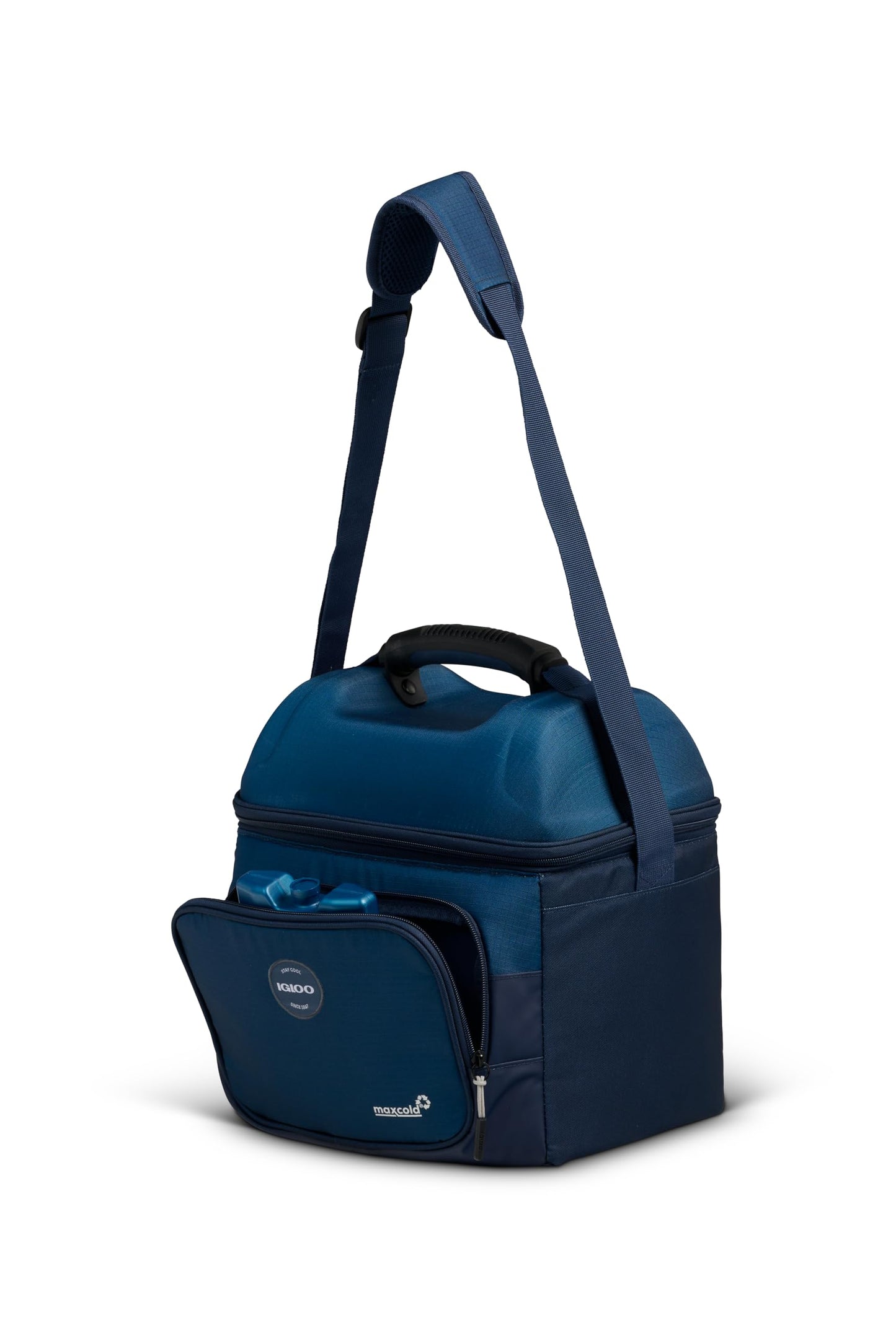 Igloo Gripper Hardtop Lunchbox | 22 Can Capacity Cooler Bag | Blue Shale