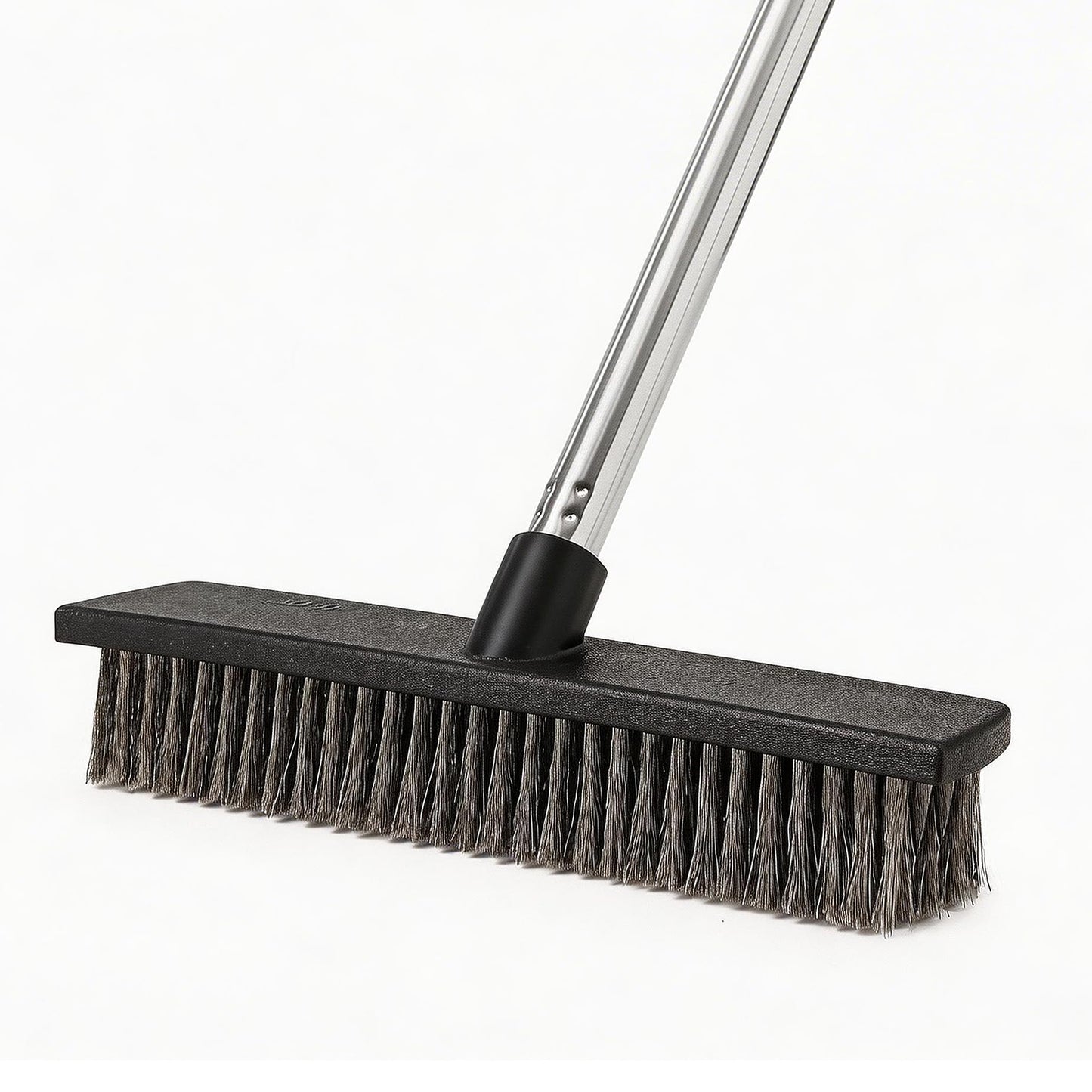 Eyliden Push Broom, Heavy Duty Moss Wire Scrub Brush with Stainless Steel Bristles, 65" Long Handle, Scrubber Brush for Deck, Floor, Concrete, Roof, Patio, Pool Outdoor Cleaning