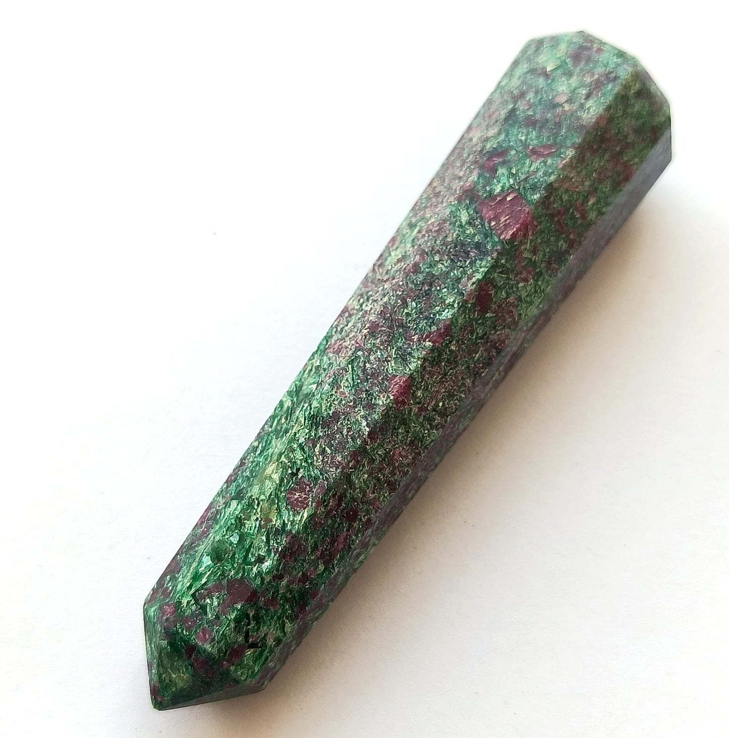 WholesaleGemShop 3 Inch Ruby Zosite Gemstones Obelisk Tower Jumbo Facet Aura Rock Crystal Natural Polished Earth Wand Spirit